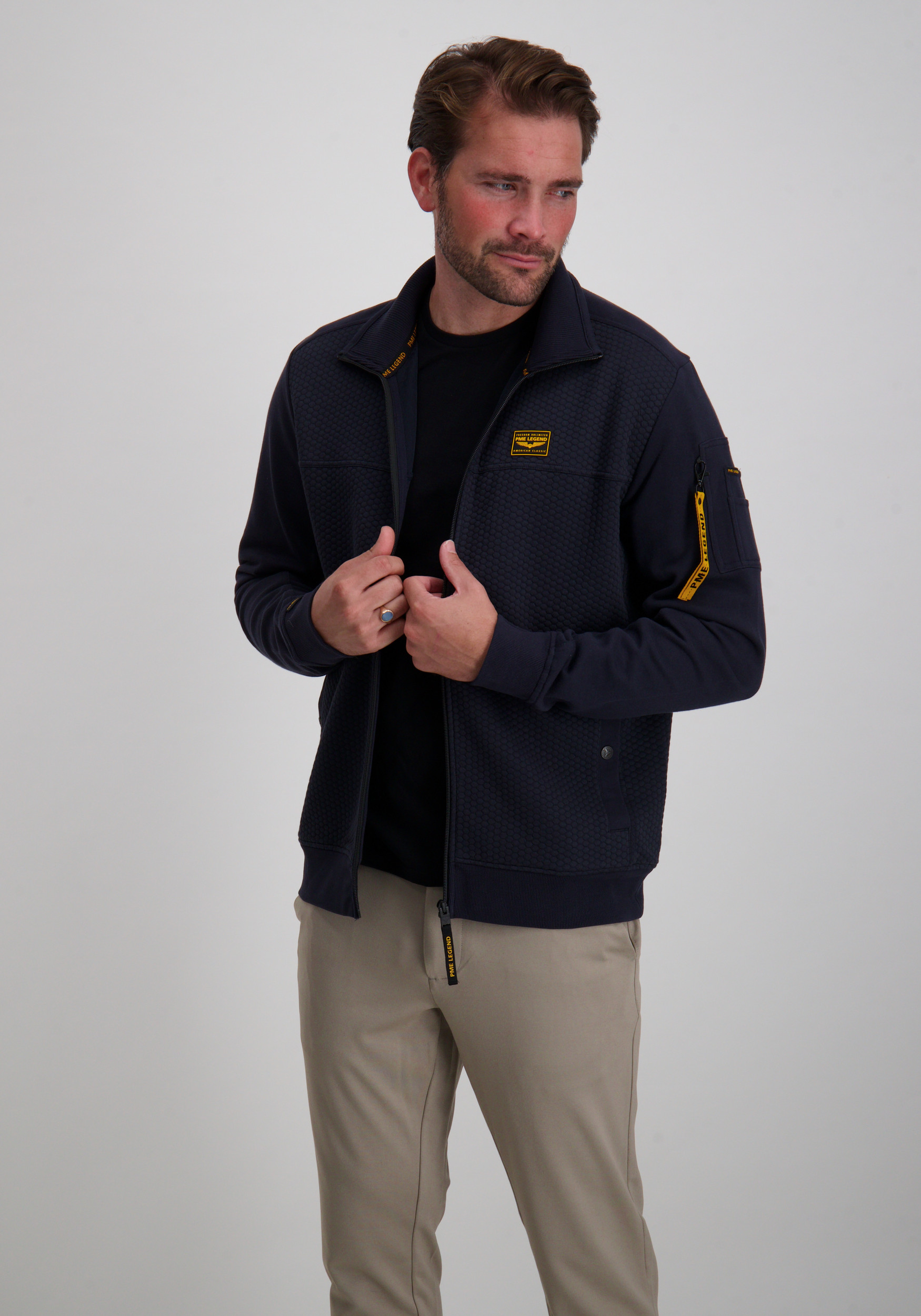 PME Legend Vest PSW2508436 Donker blauw