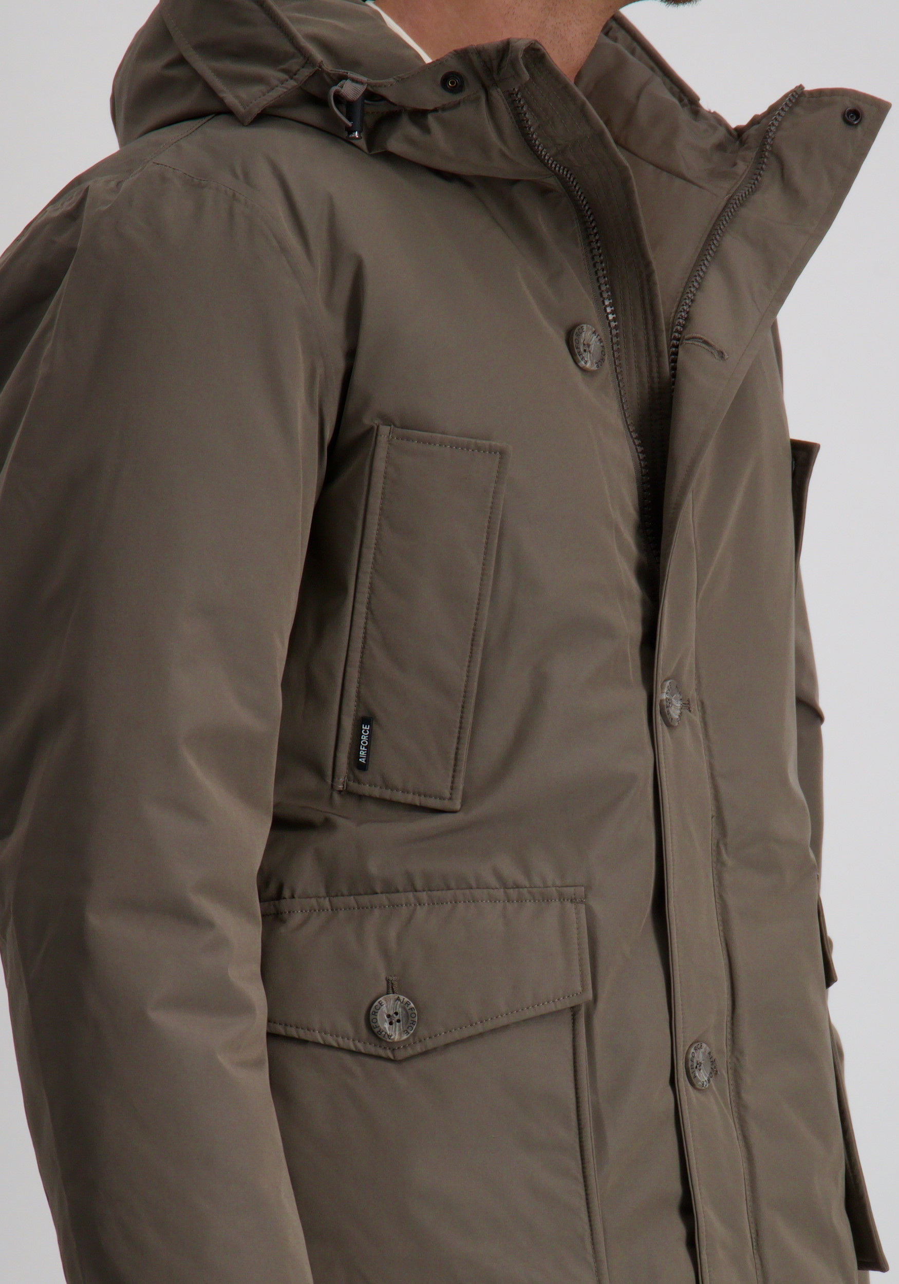 AIRFORCE Parka classic HRM1148 Donker beige