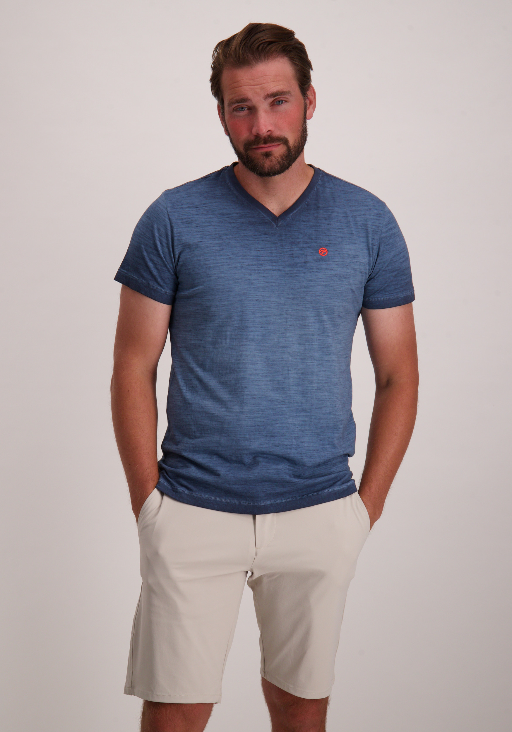 Petrol T-shirt M-1050-TSV662 Donker blauw