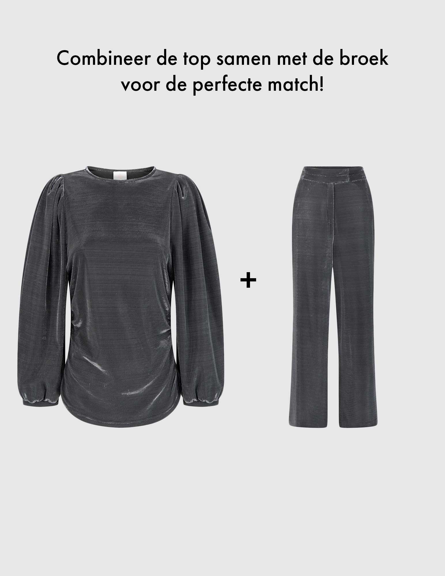 Aaiko BV Broek NORE GRADIENT PES 12 Zilver