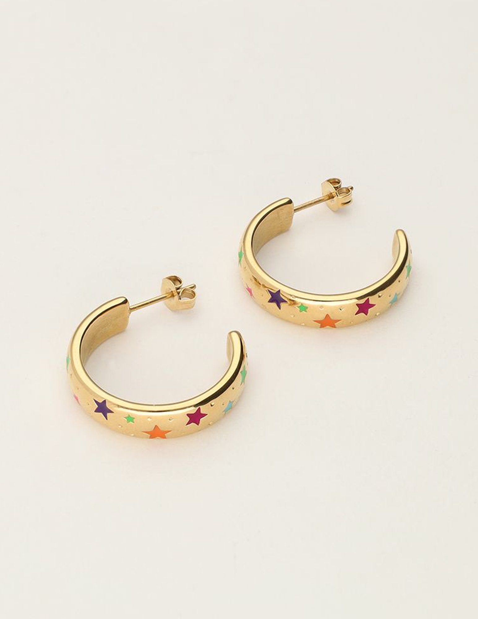 My Jewellery oorbellen stars MJ10163 Goud