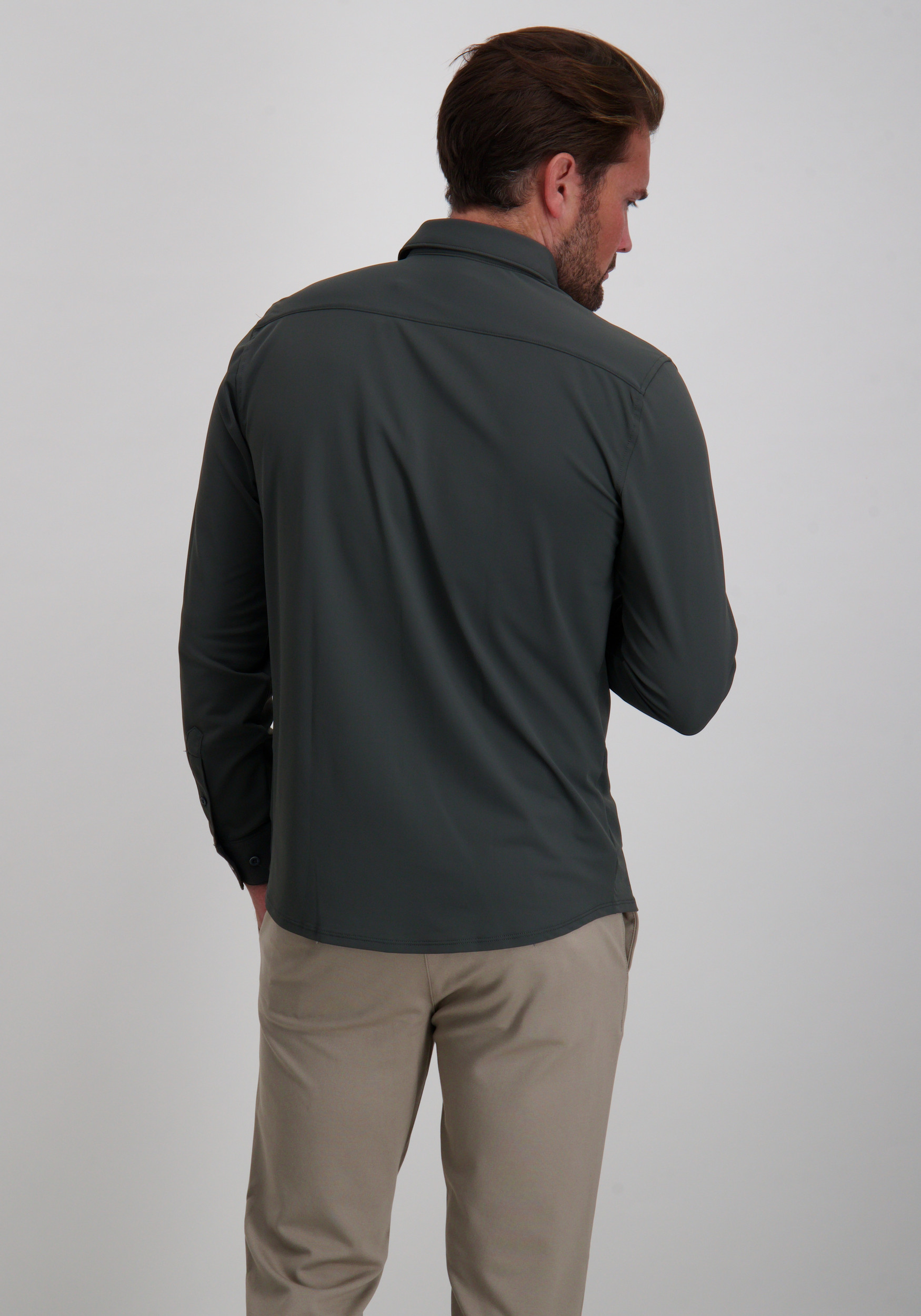 No Excess Overhemd travel 29410885 Donker Grijs