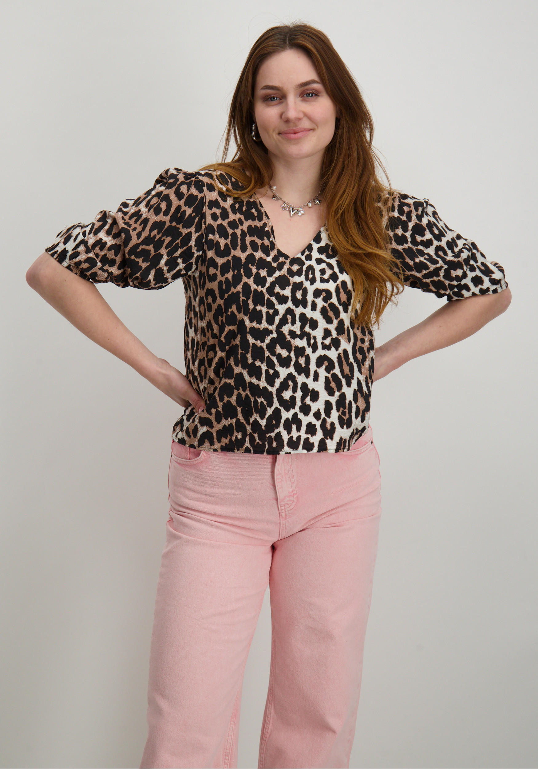 Vero moda Blouse Josie 10331457 Licht bruin