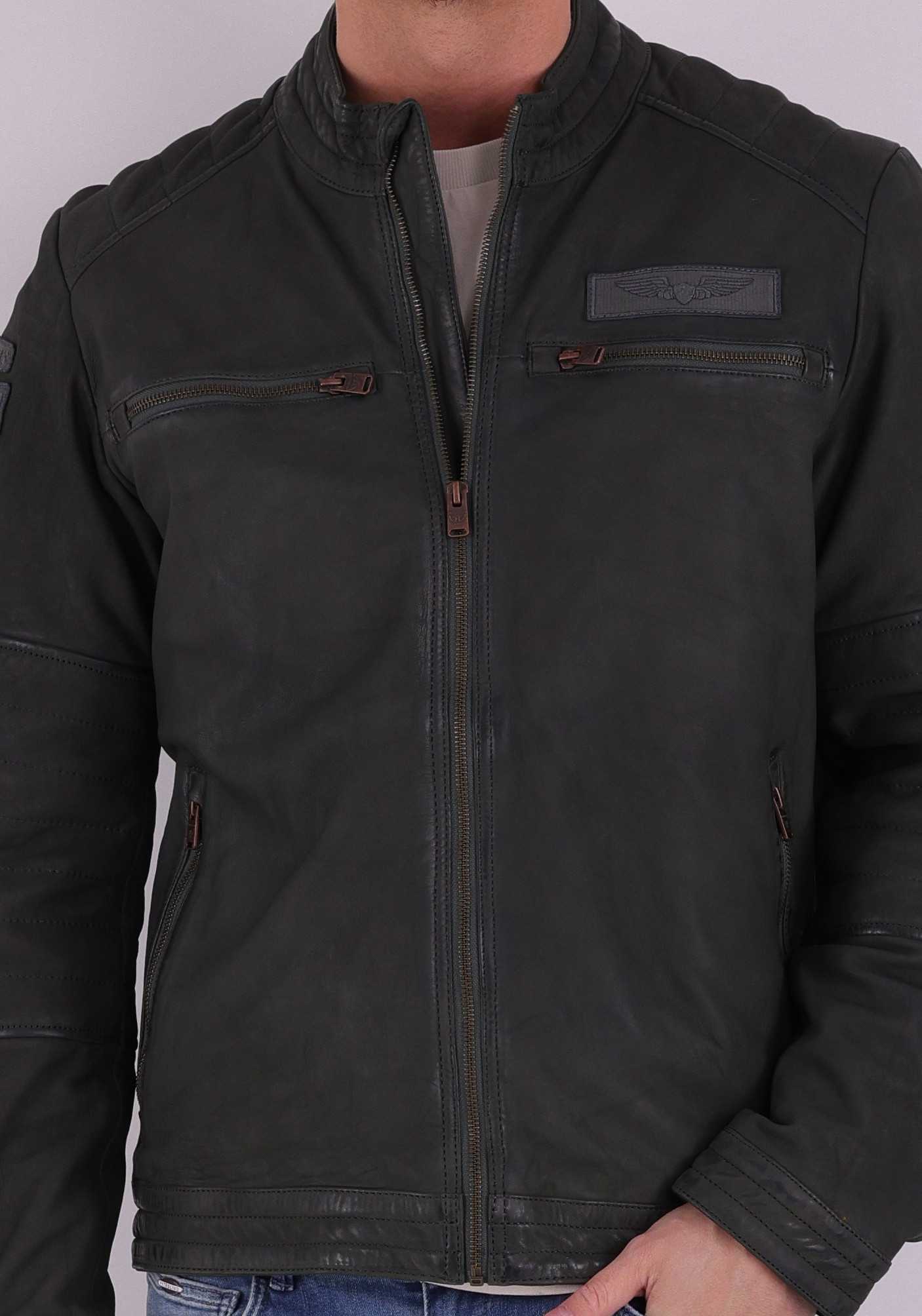 PME Legend Short jacket Scraper PLJ2602701 Donker groen