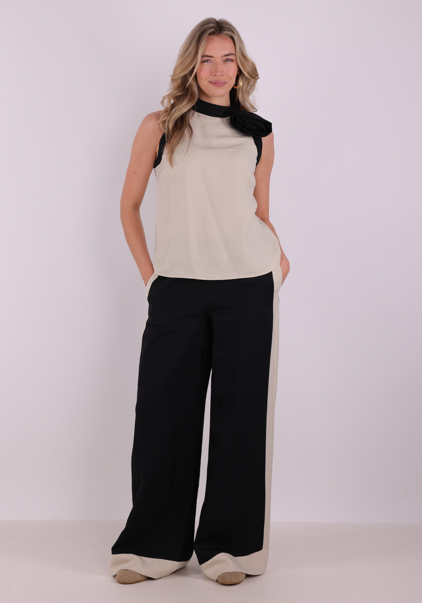 Jansen Amsterdam Top PAISLEY SS26 Zwart