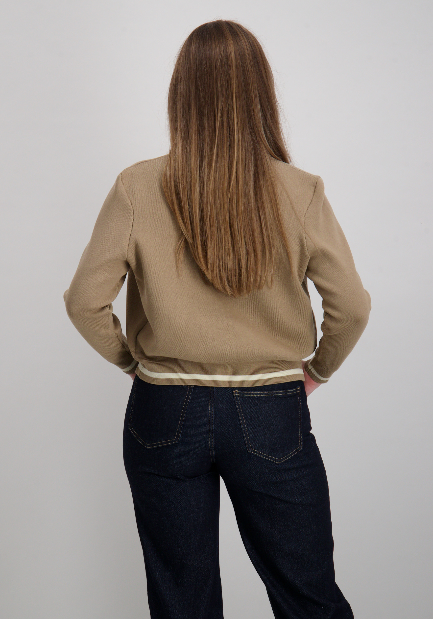 Vero moda Vest Evelijn bomber 10341071 Donker beige