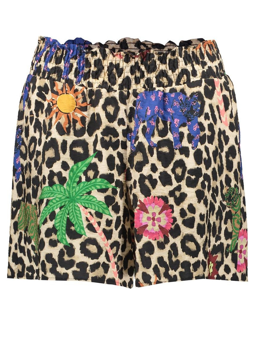 Geisha Korte broek all-over print 51413-20 Zand