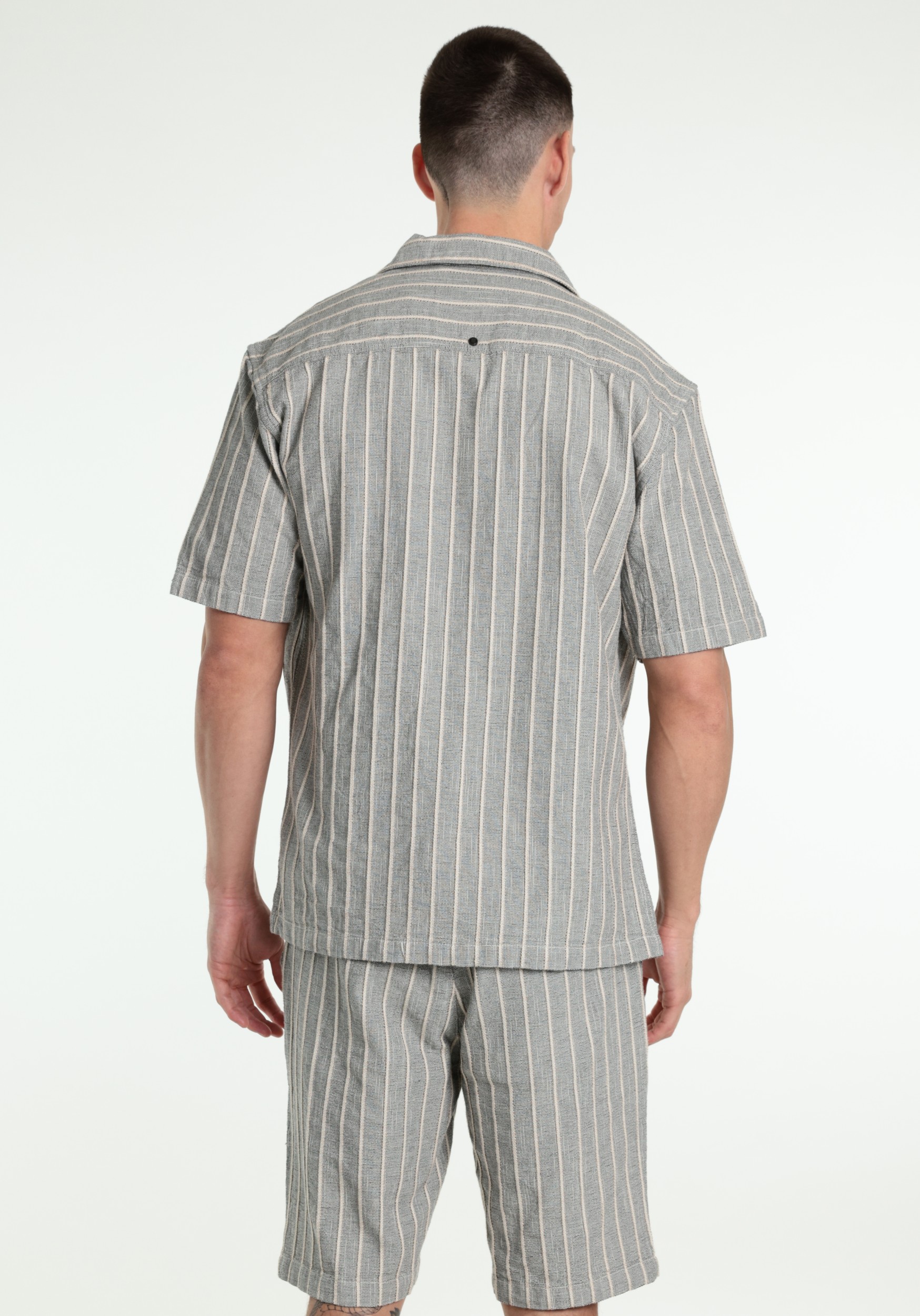 No Excess Overhemd stripes 32460446 Beige