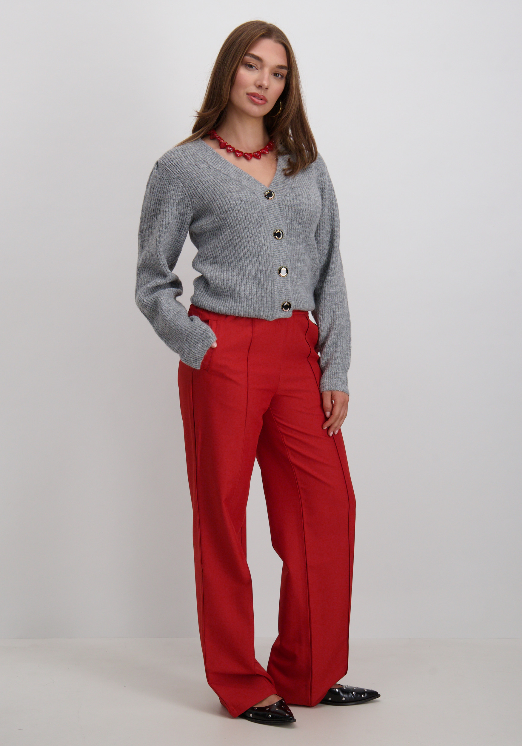 Lofty Manner Vest Lilly QI201.1-KW Grijs