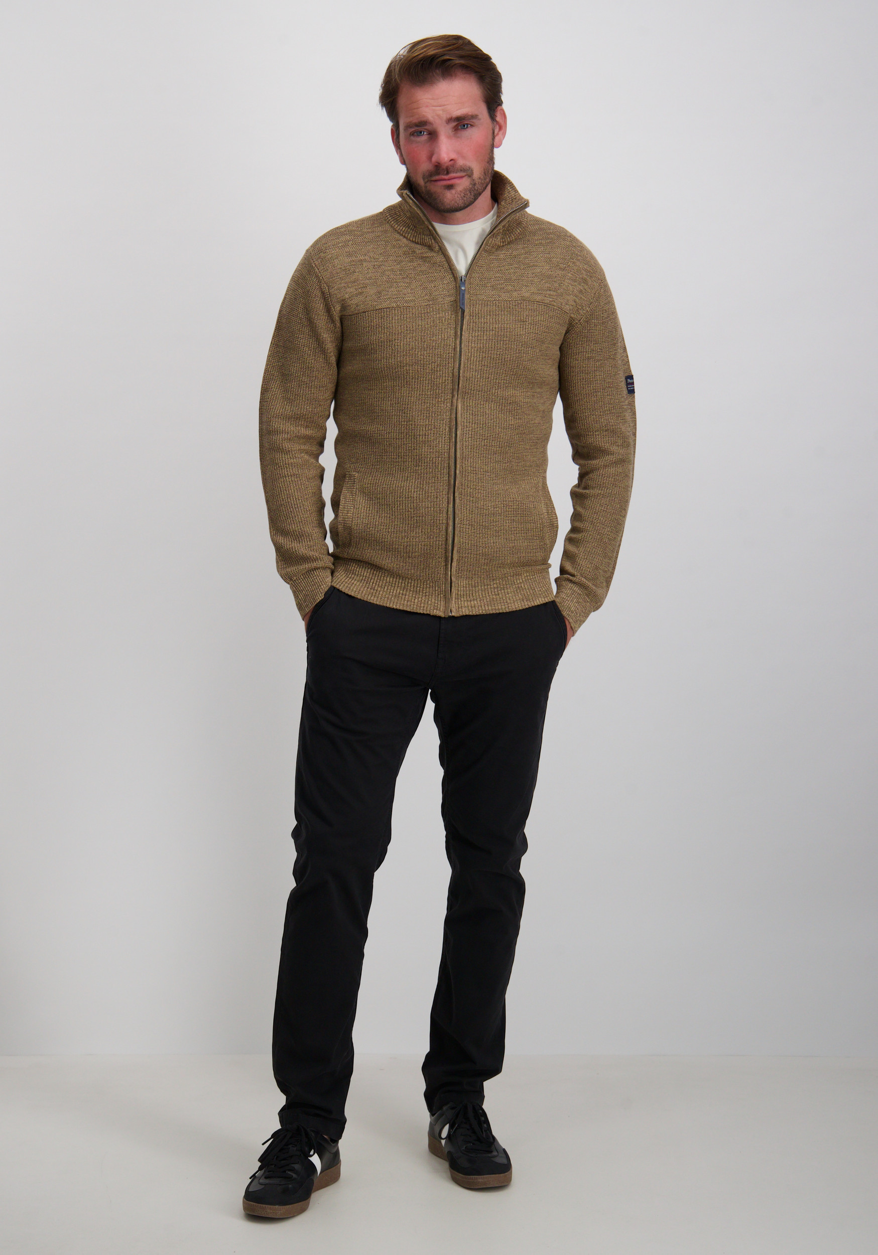 Petrol Vest M-3050-KWC285 Licht bruin