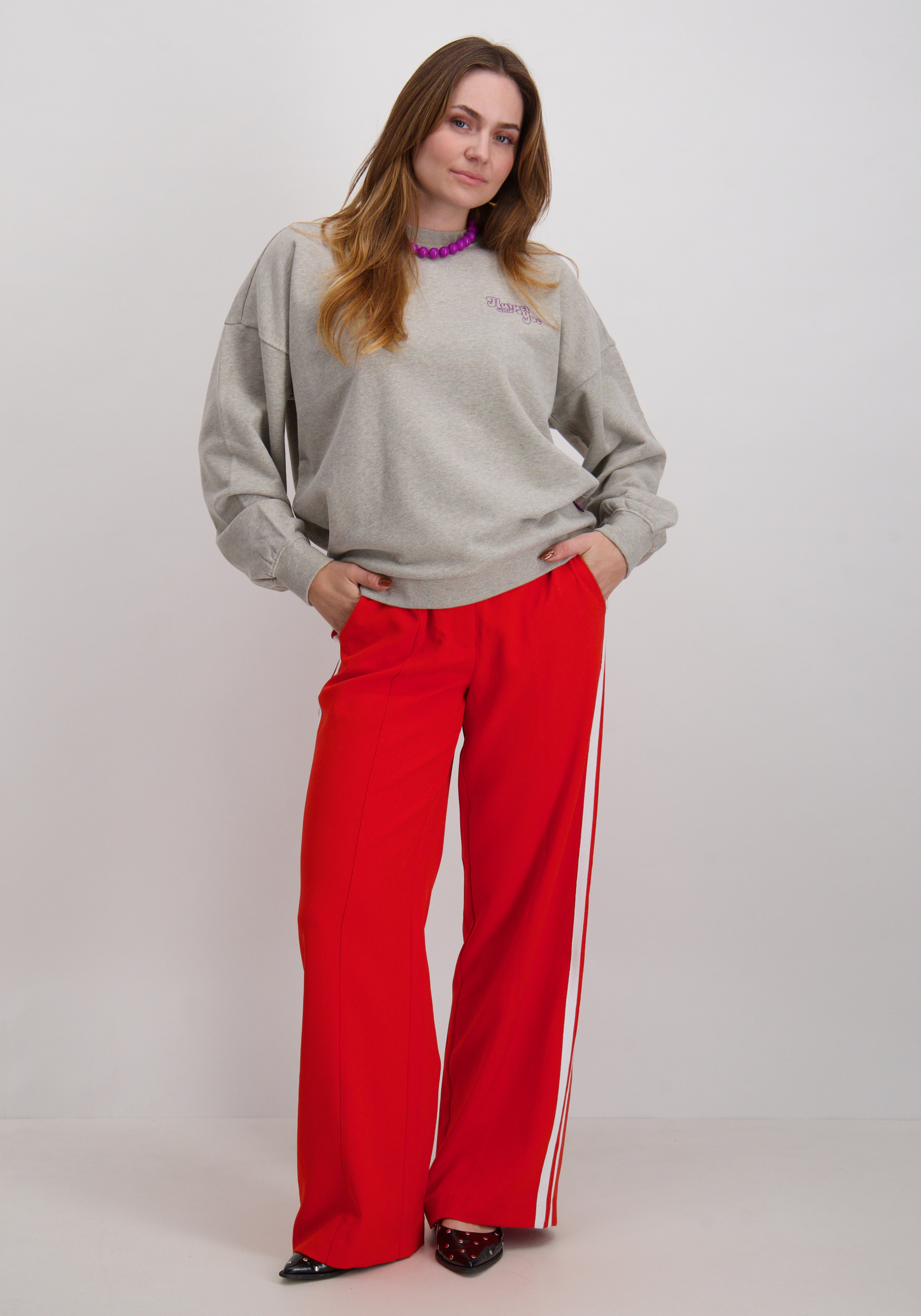 Harper & Yve Sweater Gimme more DW25Y504 Grijs