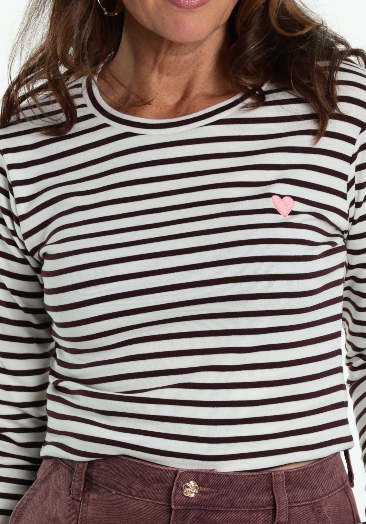 Kaffe Clothing T-shirt Liddy 10502821 Donker bruin