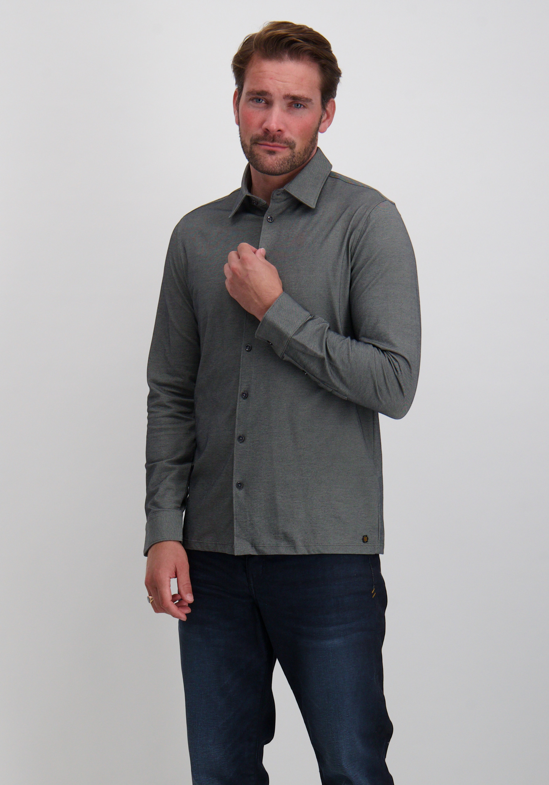 No Excess Overhemd 29410881 Donker Grijs