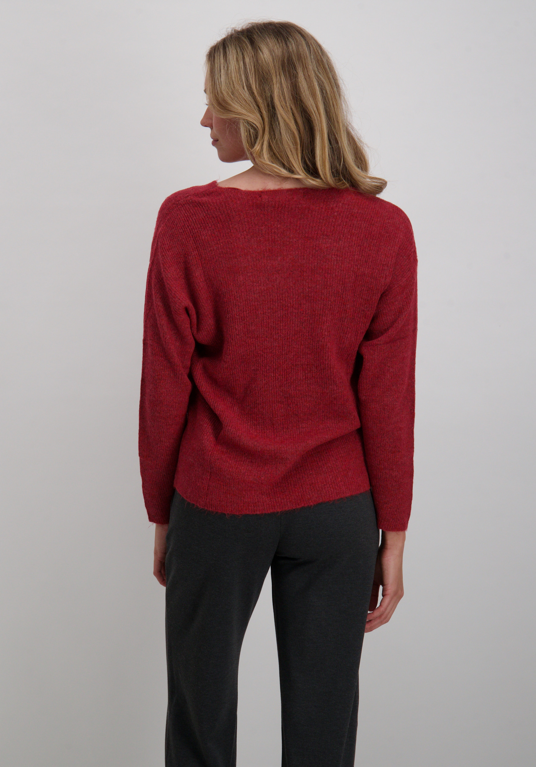 Vero moda Trui Crewlefile 10233357 Rood