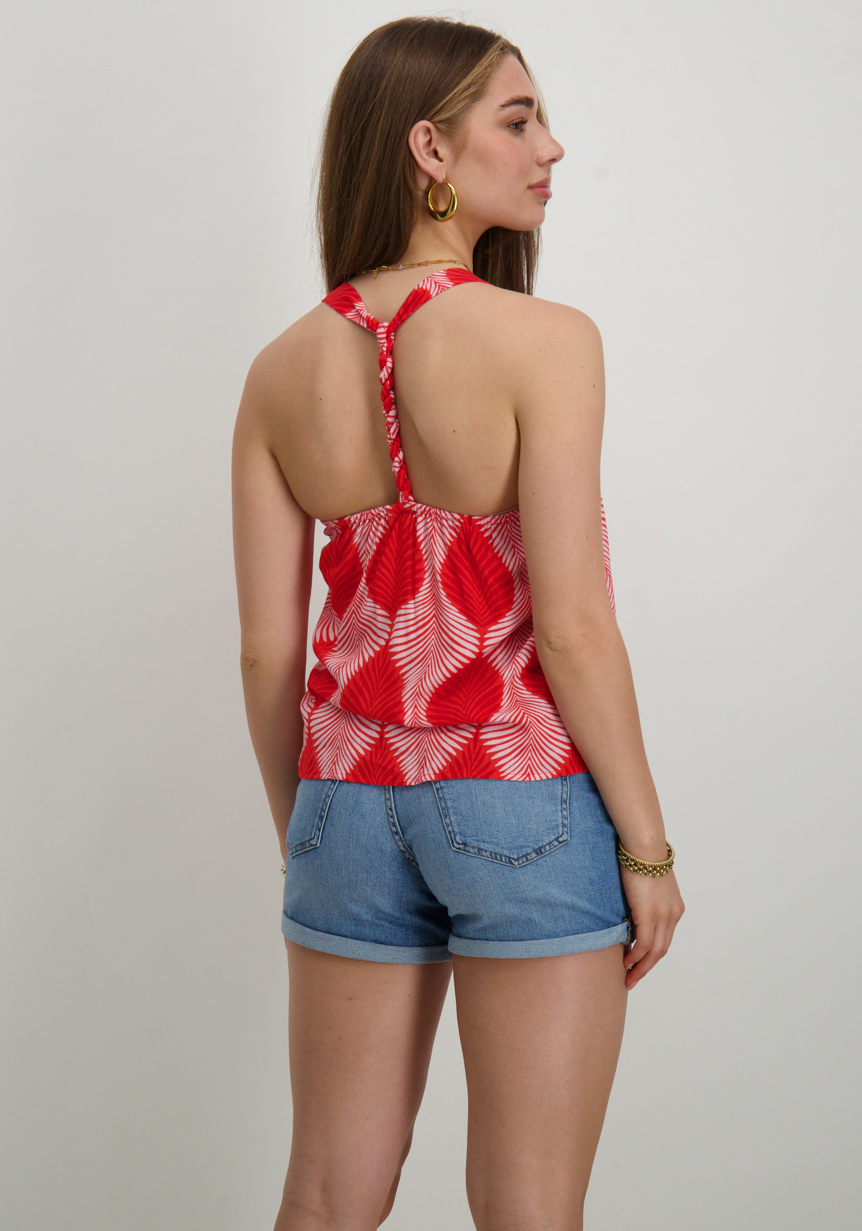 Vero moda Top Tula Olga 10308983 Rood