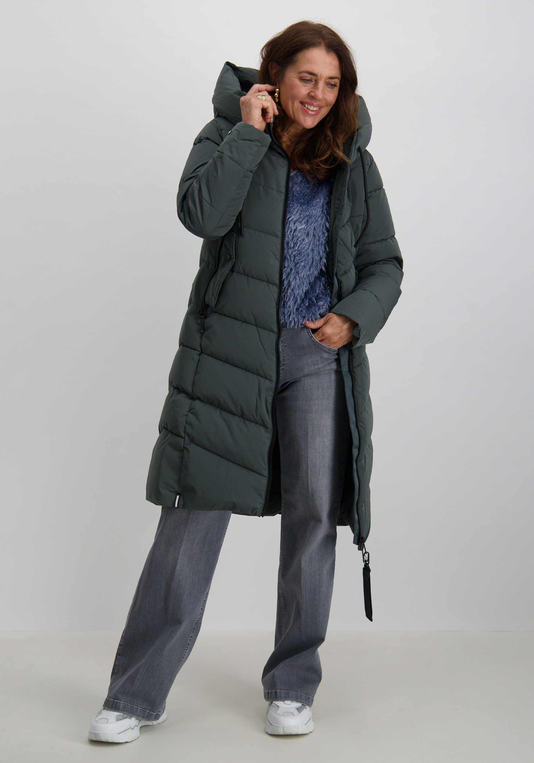 KHUJO Winterjas Mikia2 1257CO253 Donker groen