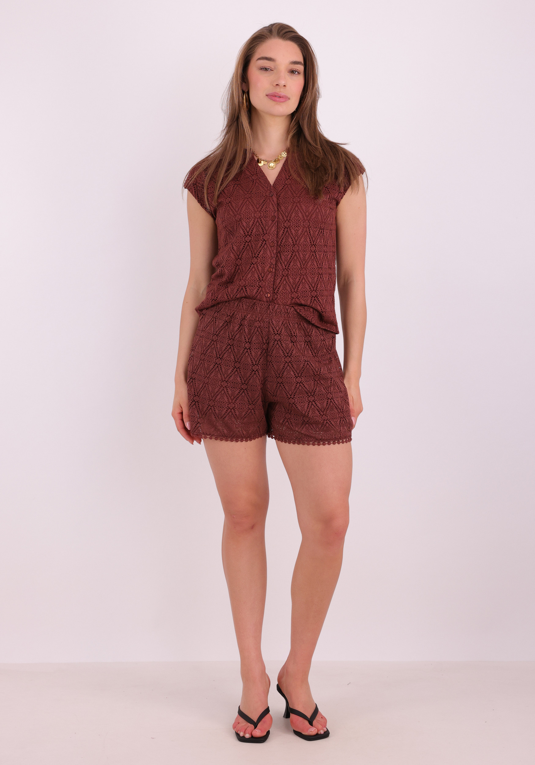 VERO MODA Short Maya 10325025 Bruin