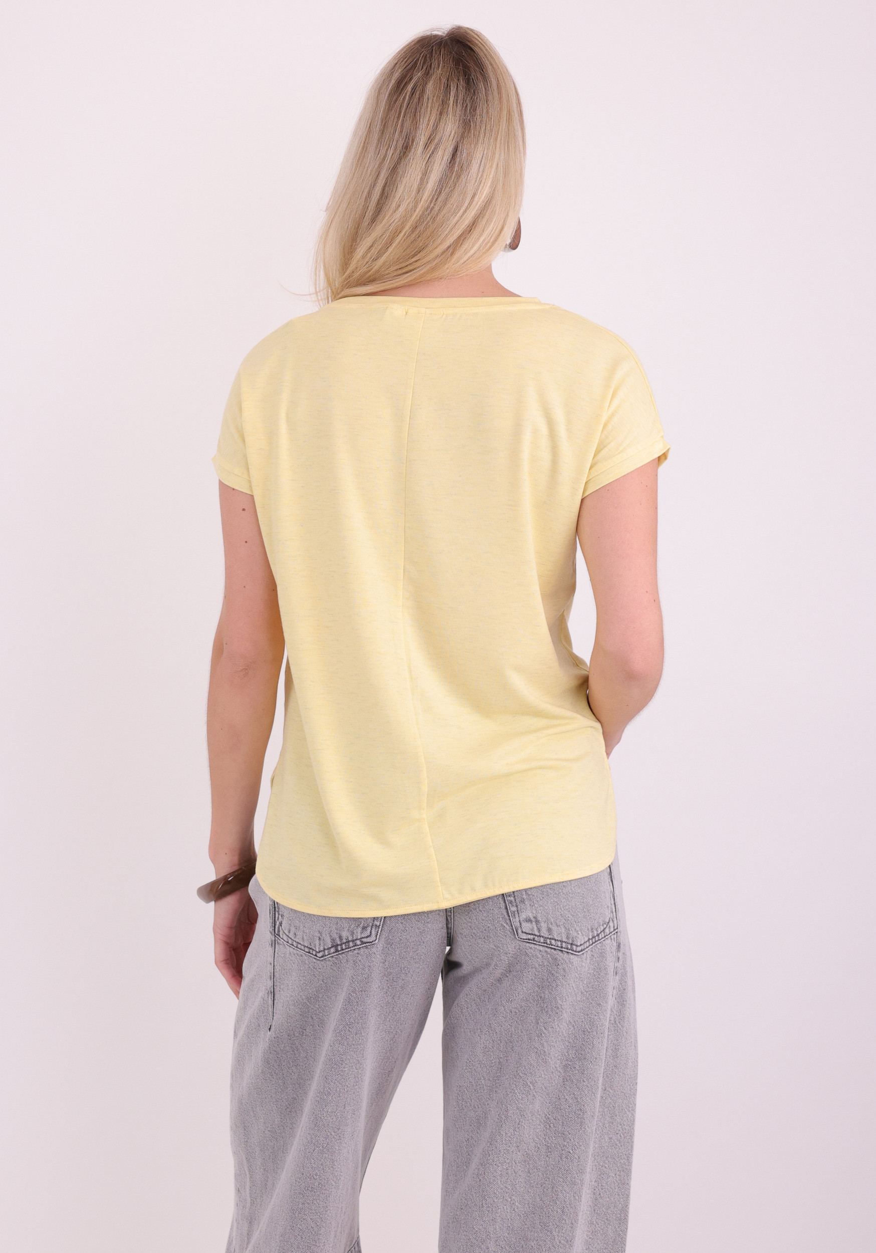 Ichi T-shirt Rebel  20109945 Geel