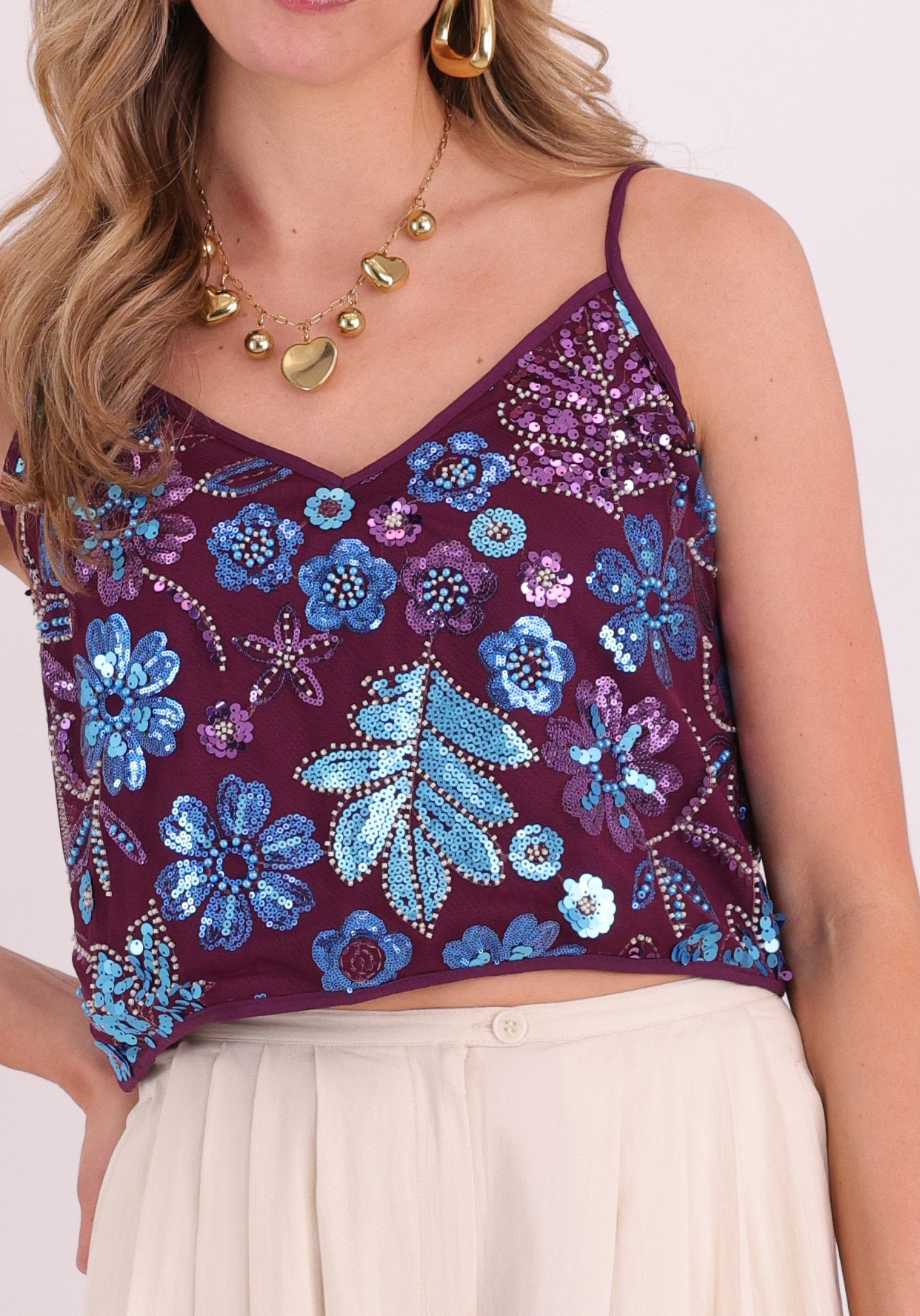 Harper & Yve Top Romy HS6P411 Paars