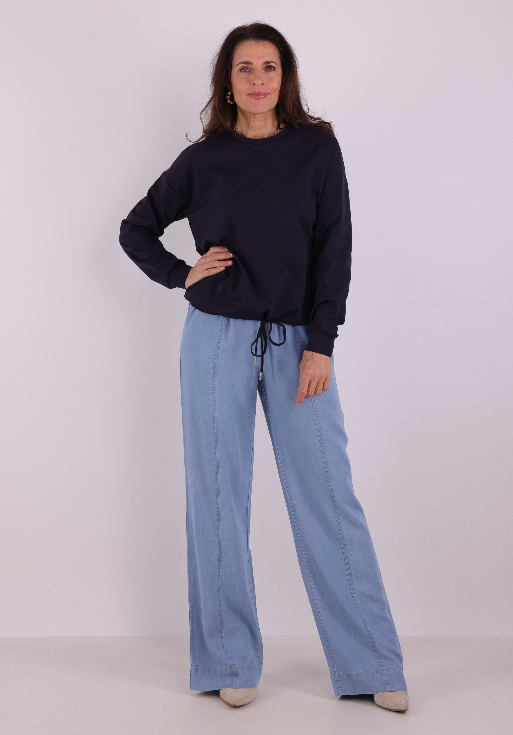 Zoso Sweater 261Emmy Donker blauw