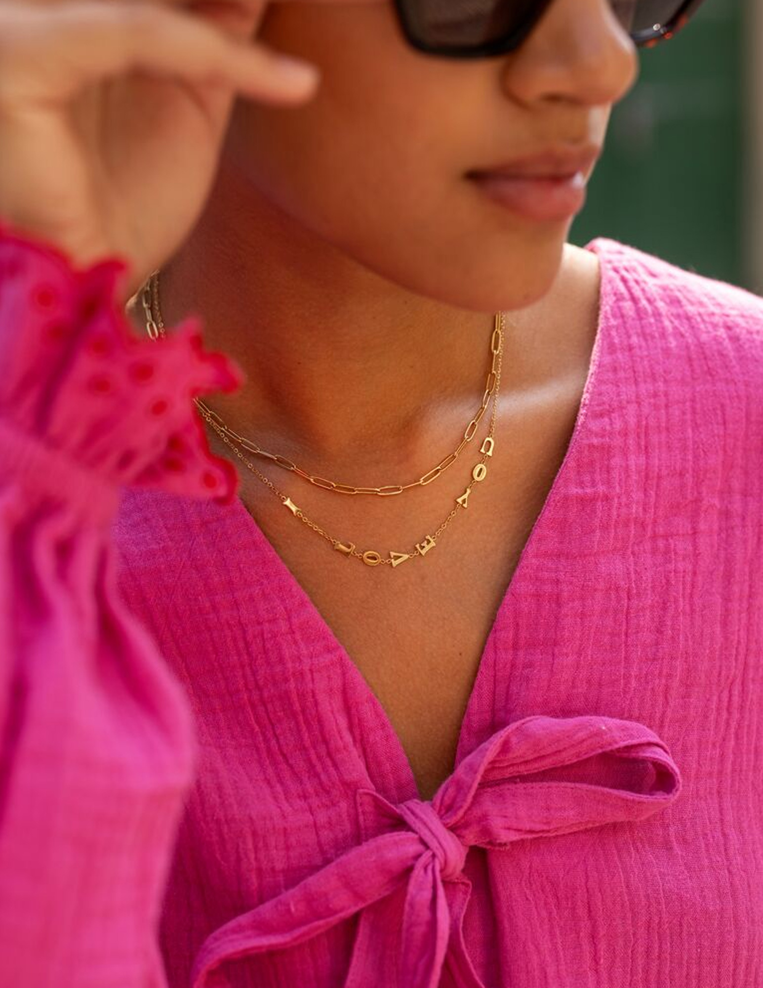 My Jewellery Vintage schakelketting met slotje MJ11042 Zilver