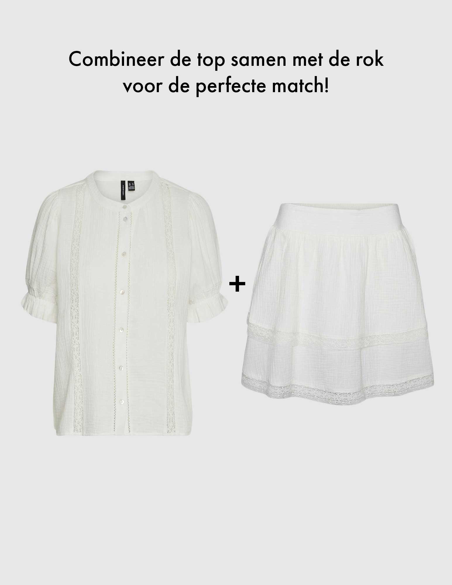 Vero moda Rok Natali 10303631 Wit