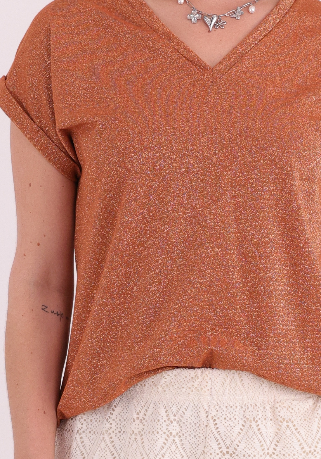 Geisha T-shirt 62351-24 Bruin