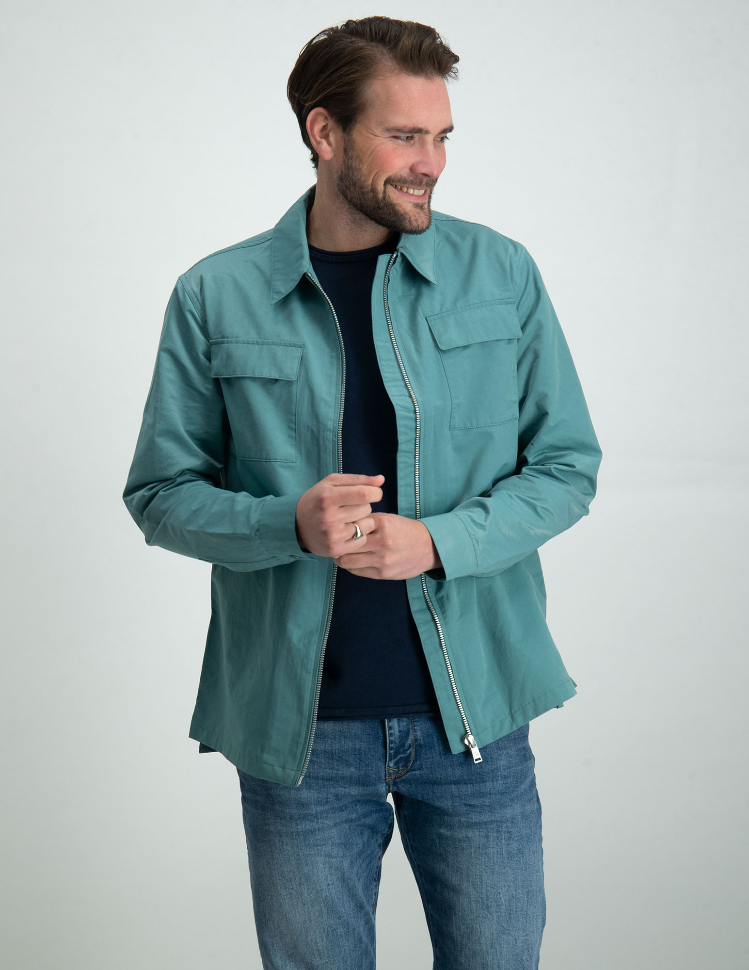 Colourful Rebel Overhemd Luca MB114324 Licht blauw