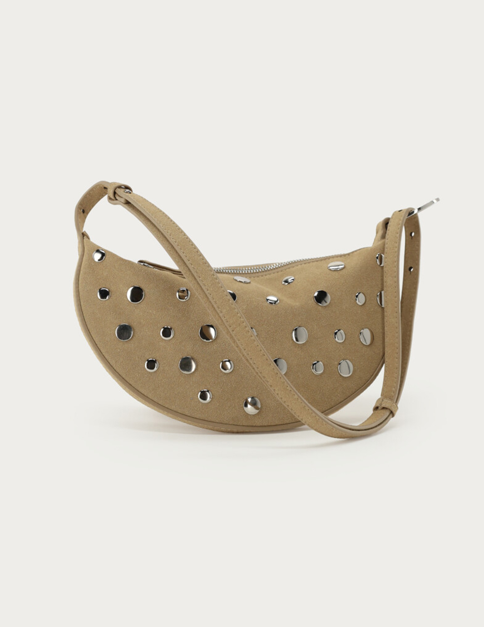 My Jewellery Crossbody tas met studs MJ14748 Beige