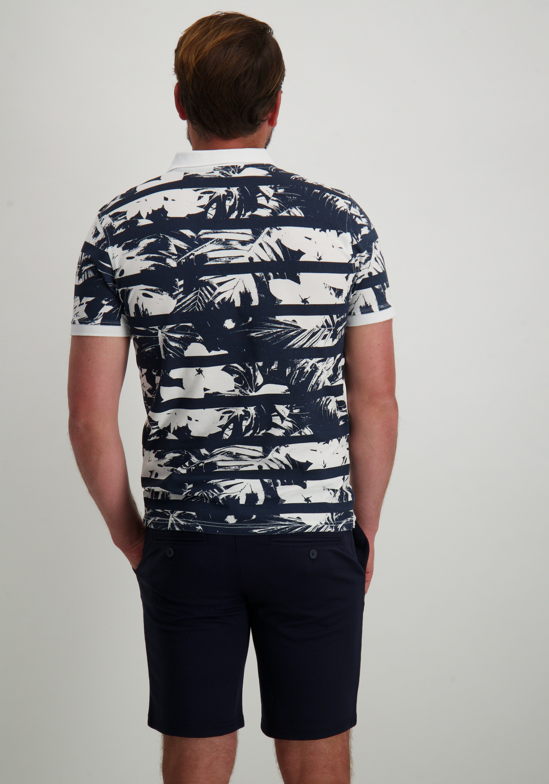 Petrol Polo All-over print M-1050-POL104 Wit