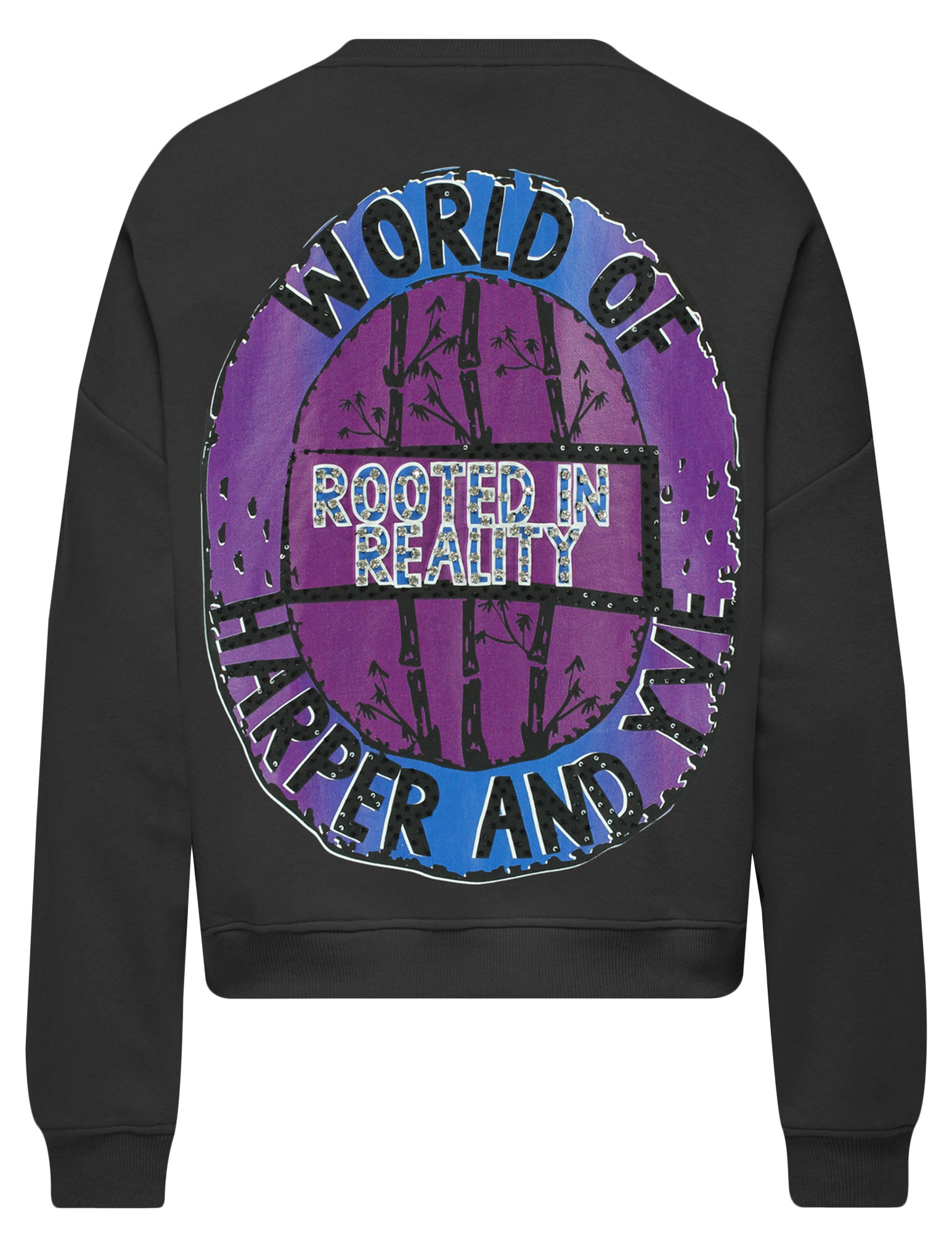 Harper & Yve Sweater World of AW25Y512 Donker Grijs