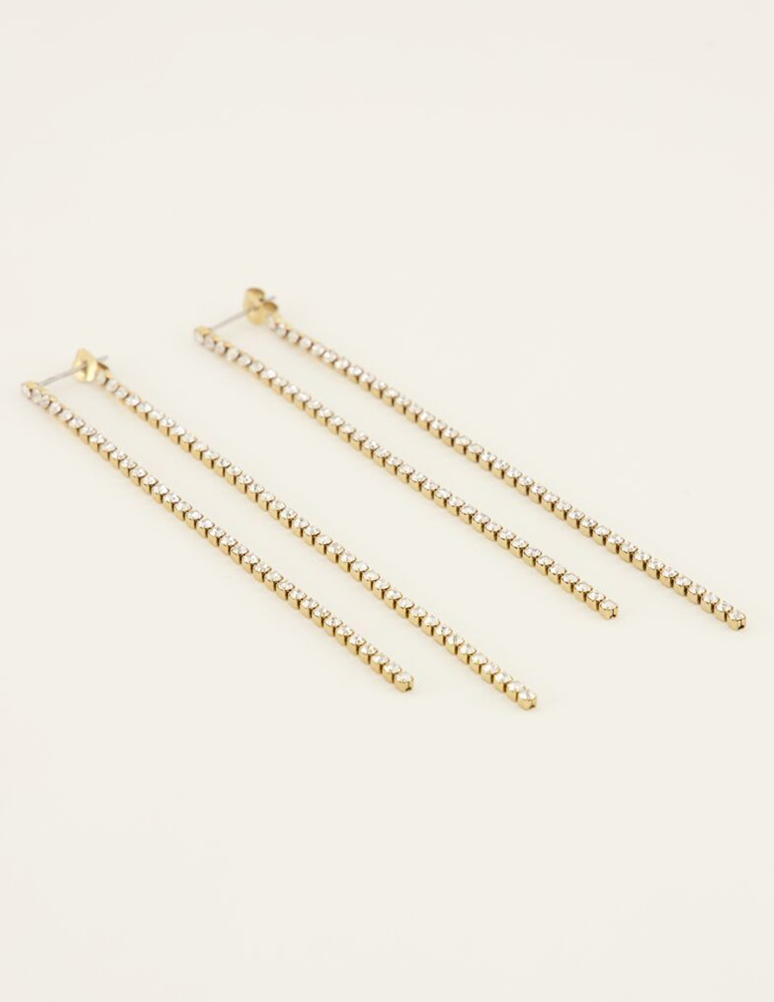 My Jewellery Oorhangers met koordjes MJ08260 Goud