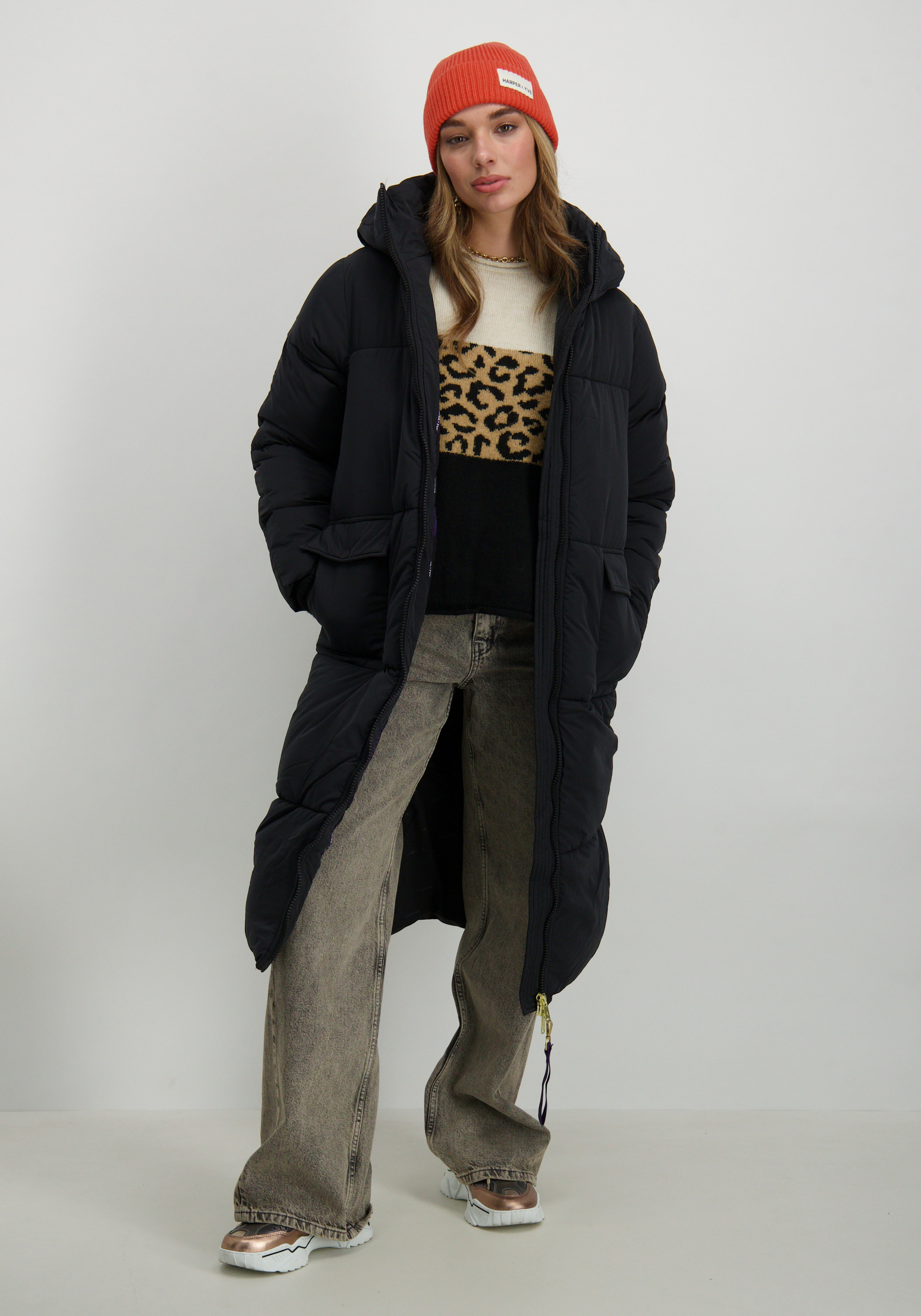 Harper & Yve Beanie Harper AW24NACC01 Oranje