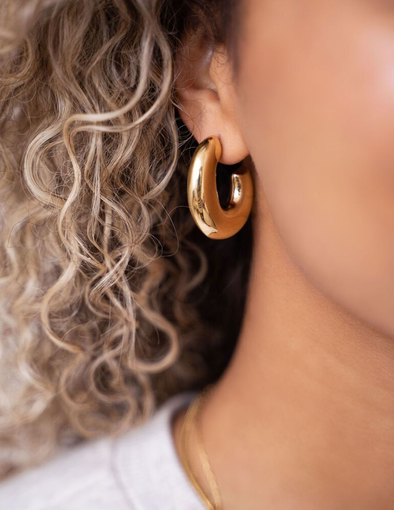 My Jewellery Statement oorbellen bold MJ07990 Goud