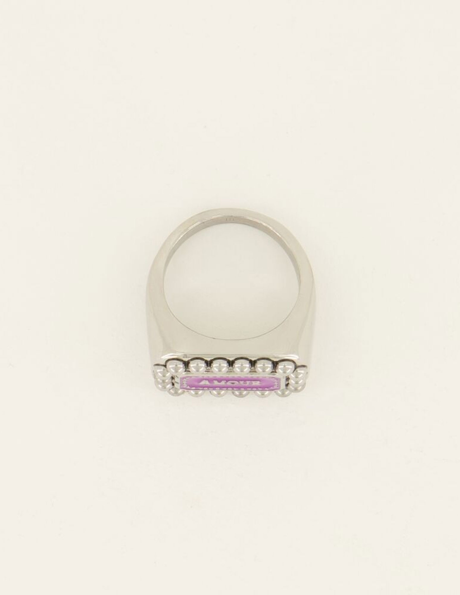 My Jewellery Ring Bold Spirit amour paars MJ07826 Zilver