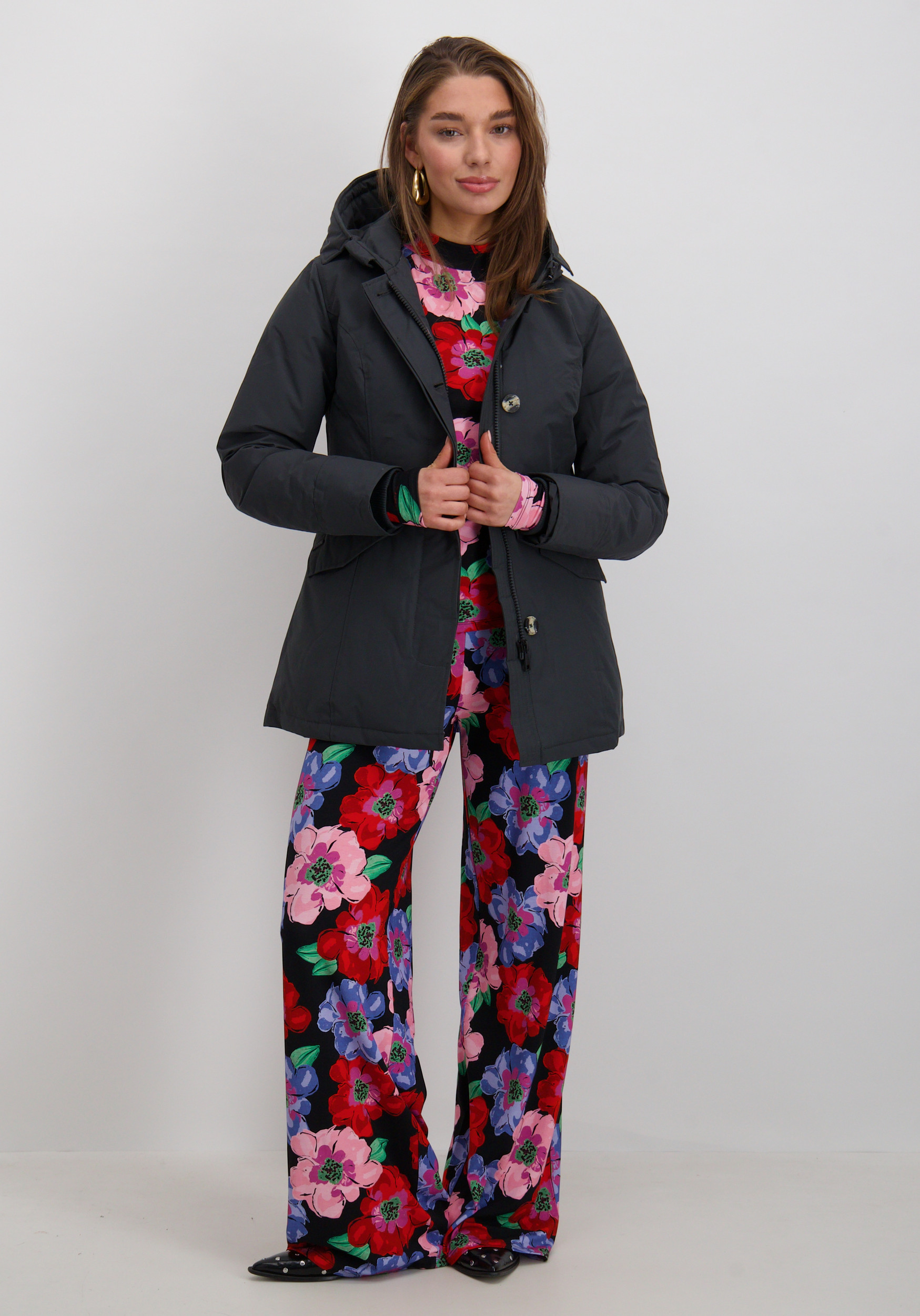 AIRFORCE Winterjas 2 Pocket parka HRW0425 Midden grijs