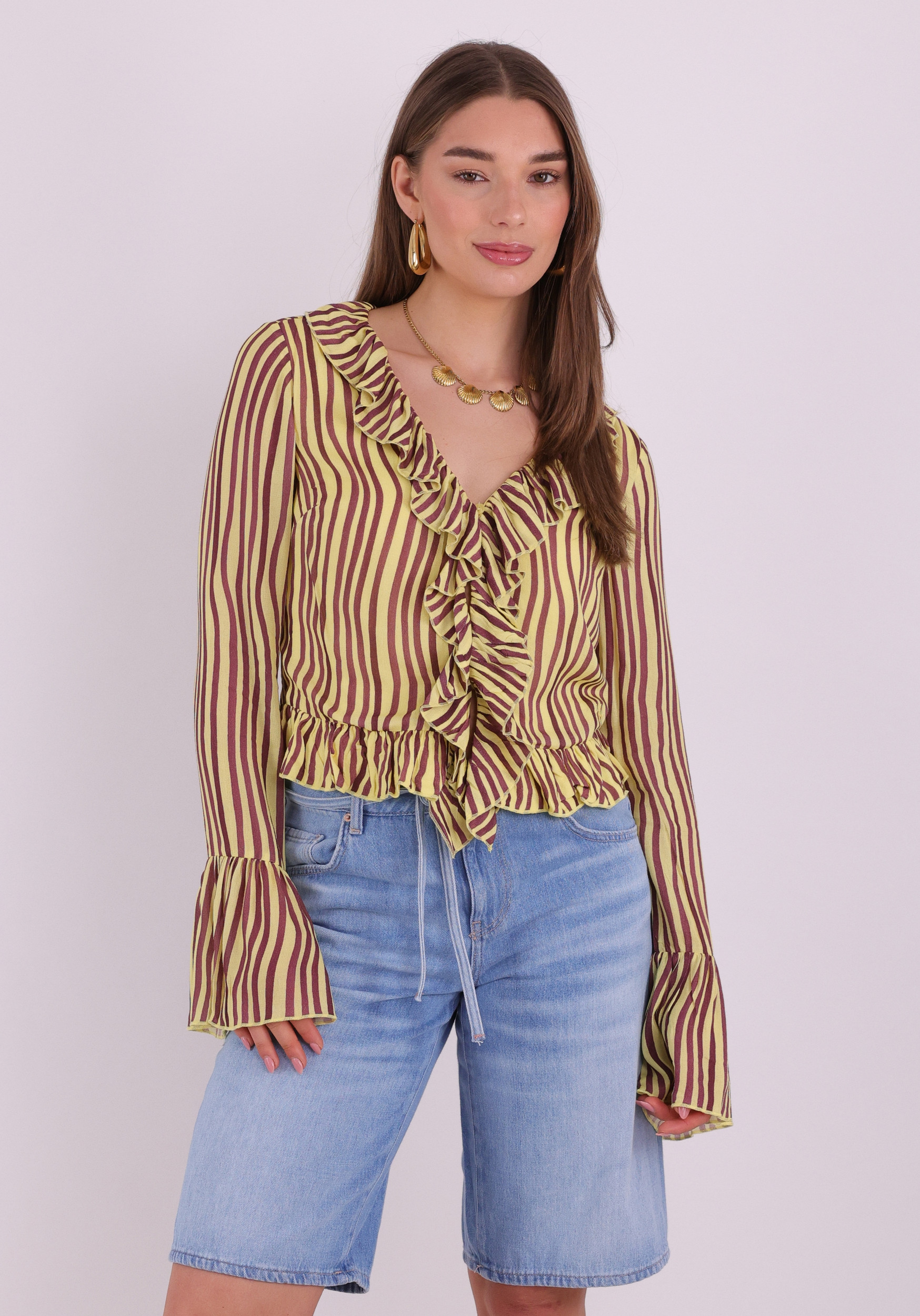 Harper & Yve Blouse Jaden HS6P605 Geel