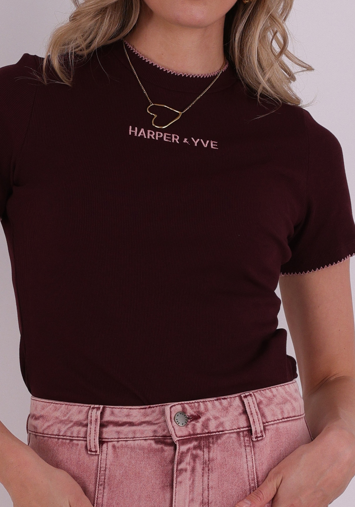 Harper & Yve Top Cammy SS6P408 Donker Paars