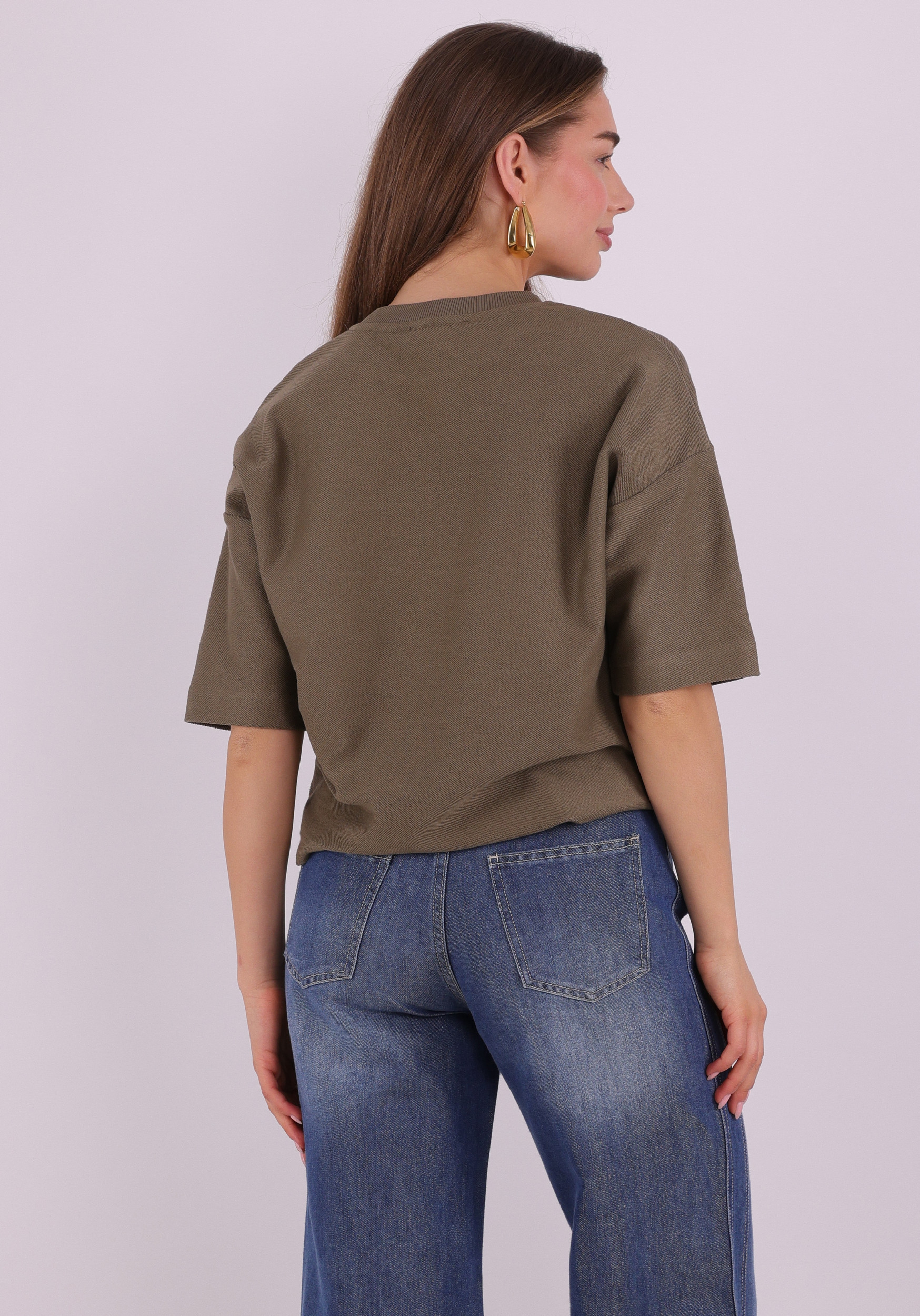 Jansen Amsterdam Sweater NOEKA SS26 Leger Groen