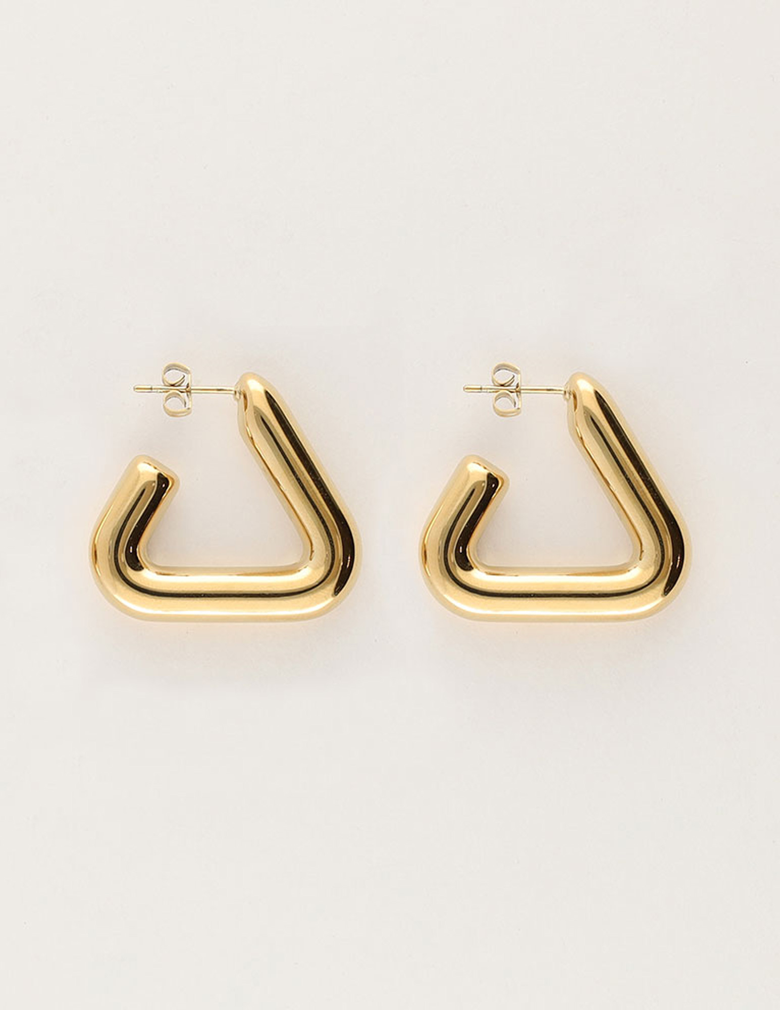 My Jewellery Bold oorringen triangel MJ11523 Goud