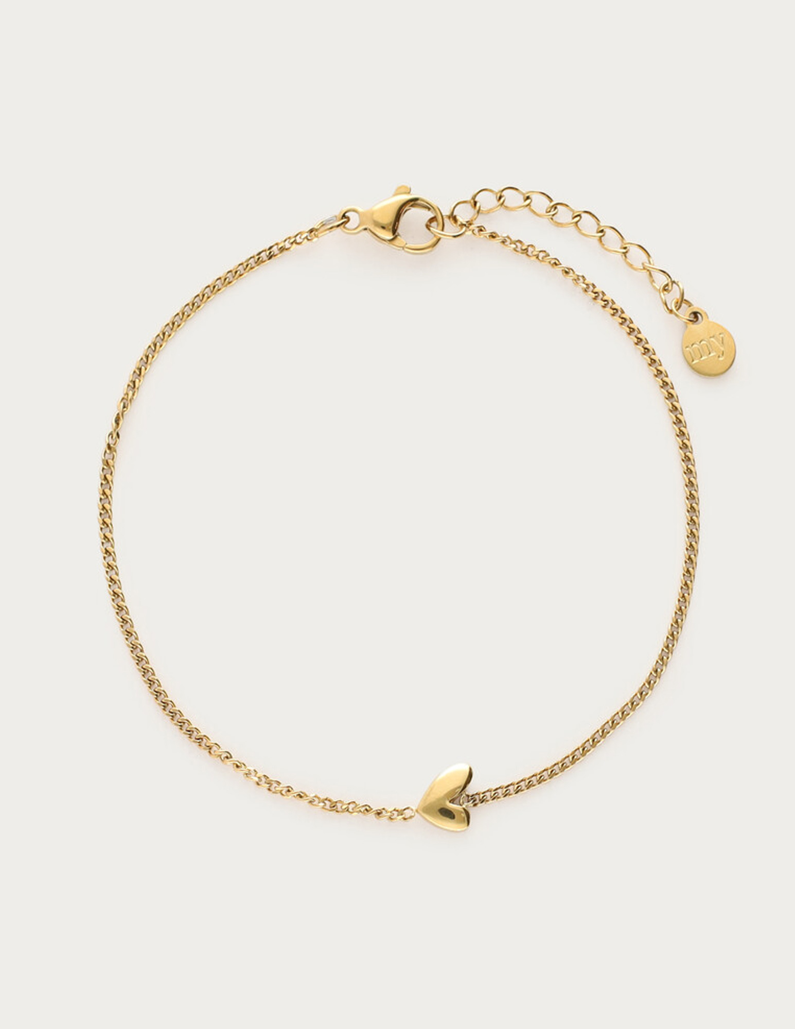 My Jewellery Mystic armband mini hart MJ14241 Goud