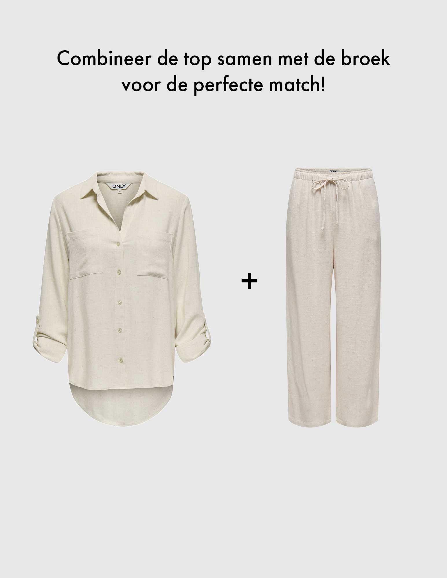 ONLY Broek Siesta 15322263 Beige