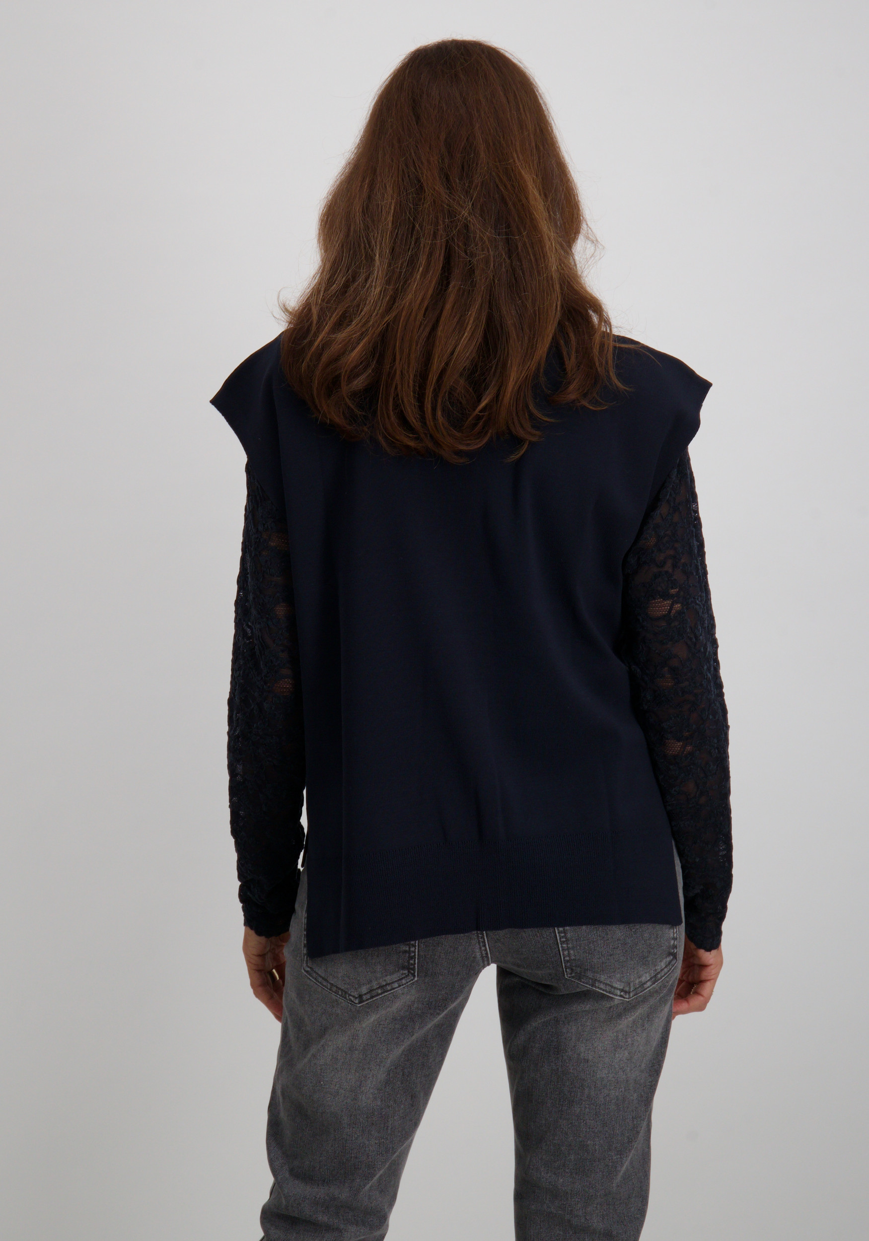 Jansen Amsterdam Trui BRACHA W25 Donker blauw