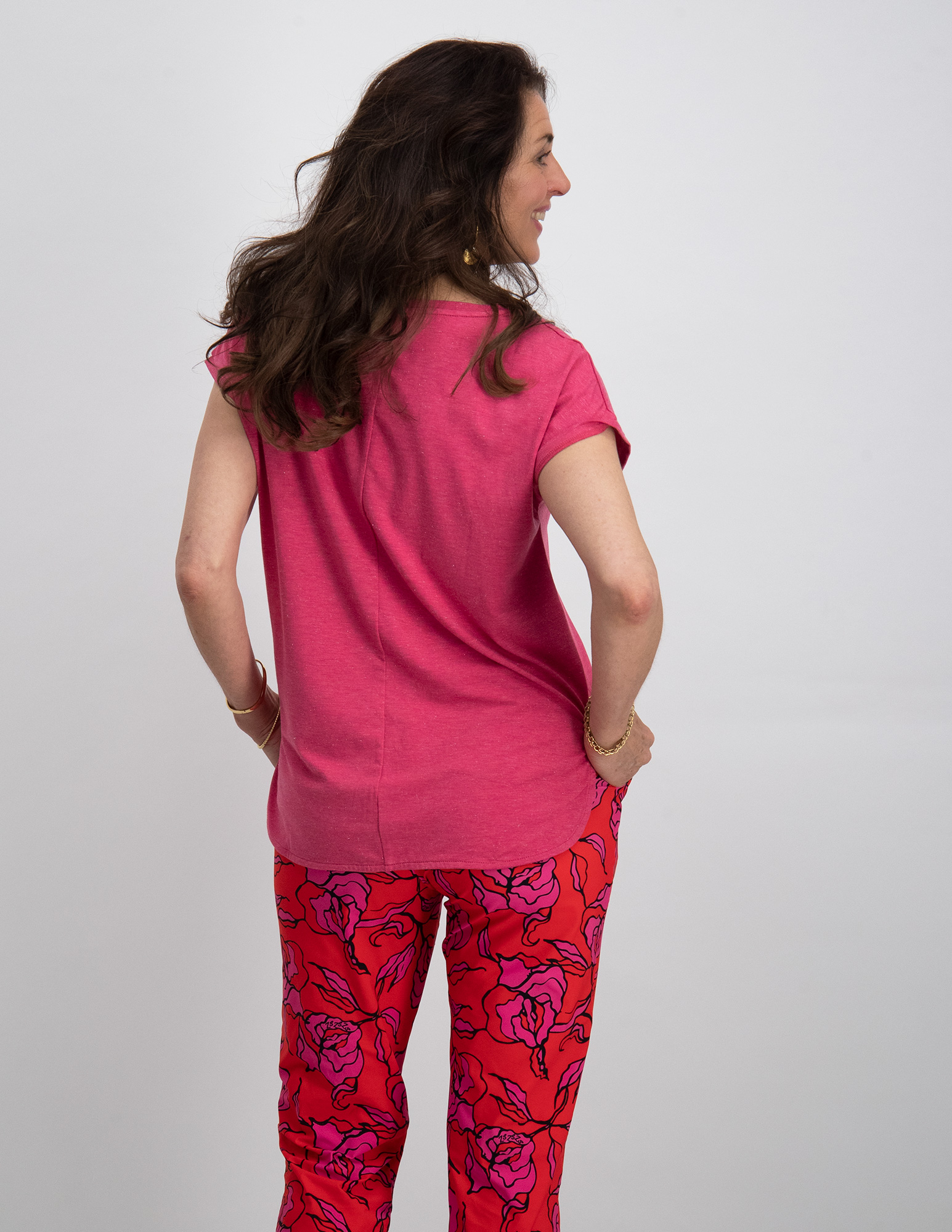 Ichi T-shirt Rebel  20109945 Roze