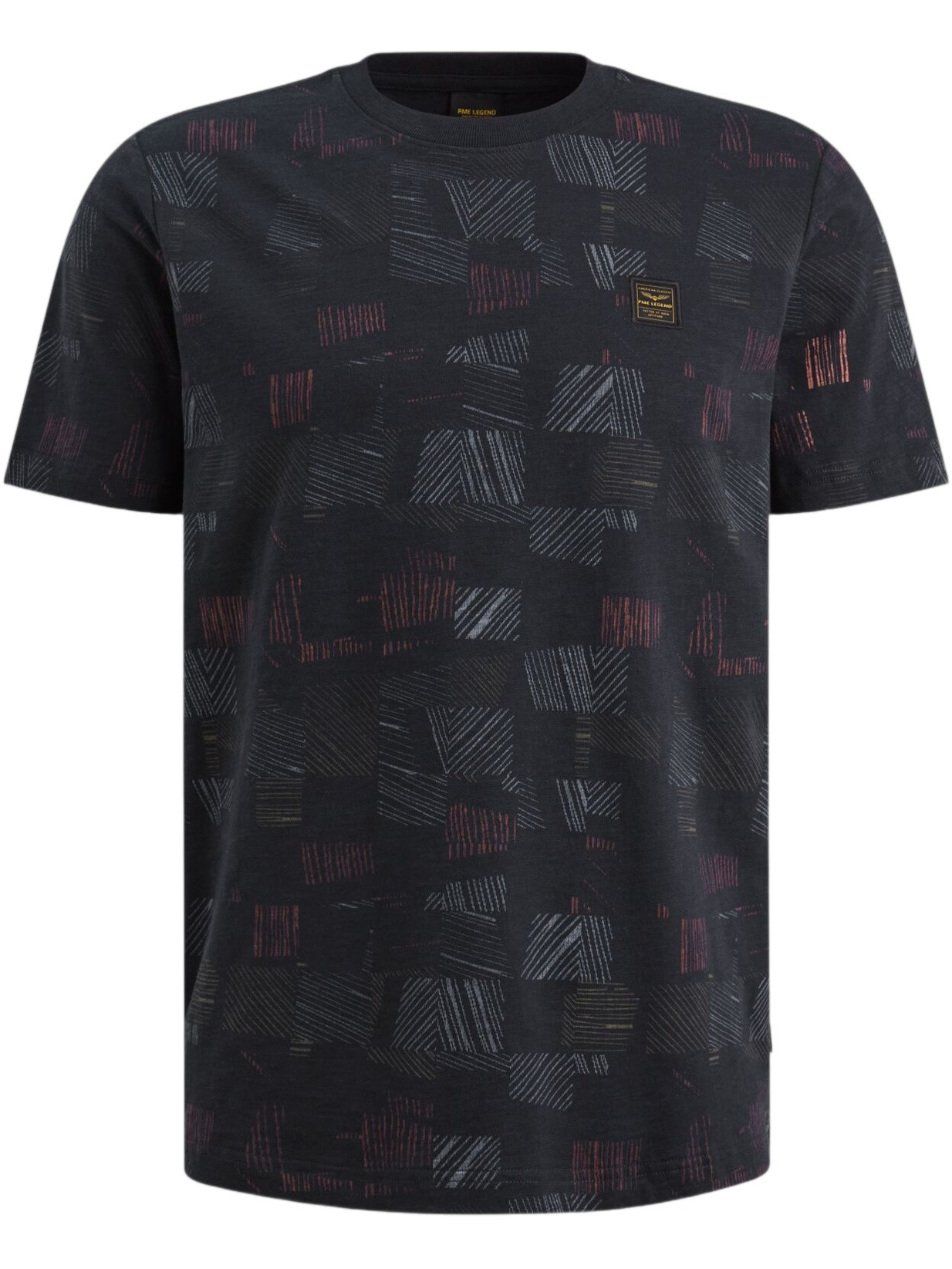 PME Legend T-shirt r-neck PTSS2602561 Donker blauw