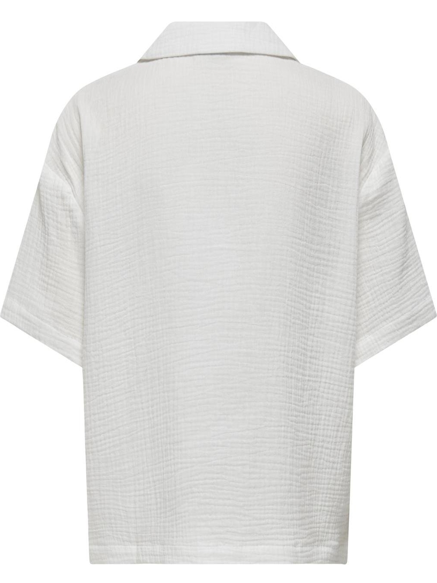 Jacqueline de jonge Blouse korte mouw Theis 15319565 Wolwit-ecru