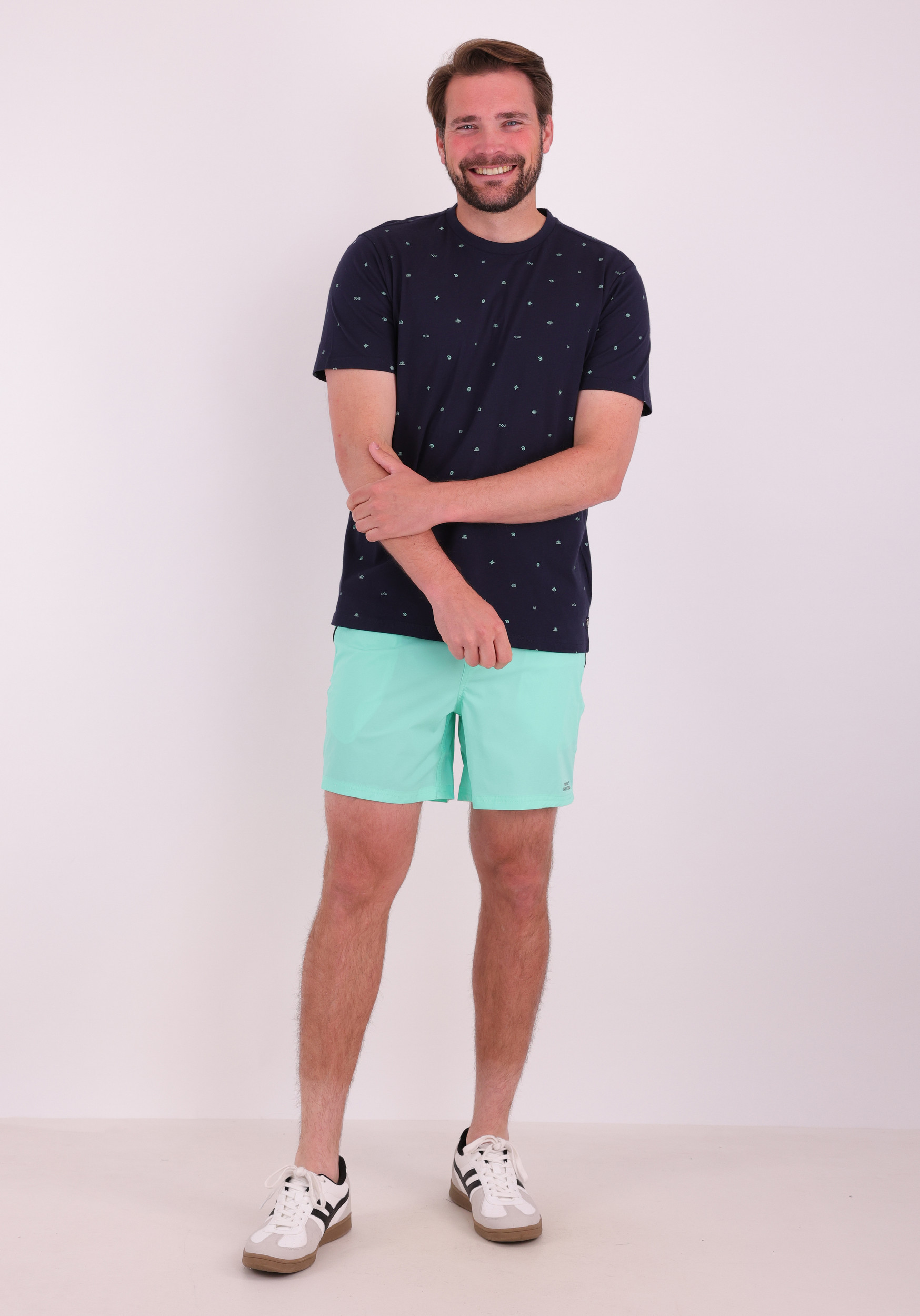 Petrol T-shirt M-1060-TSR131 Donker blauw