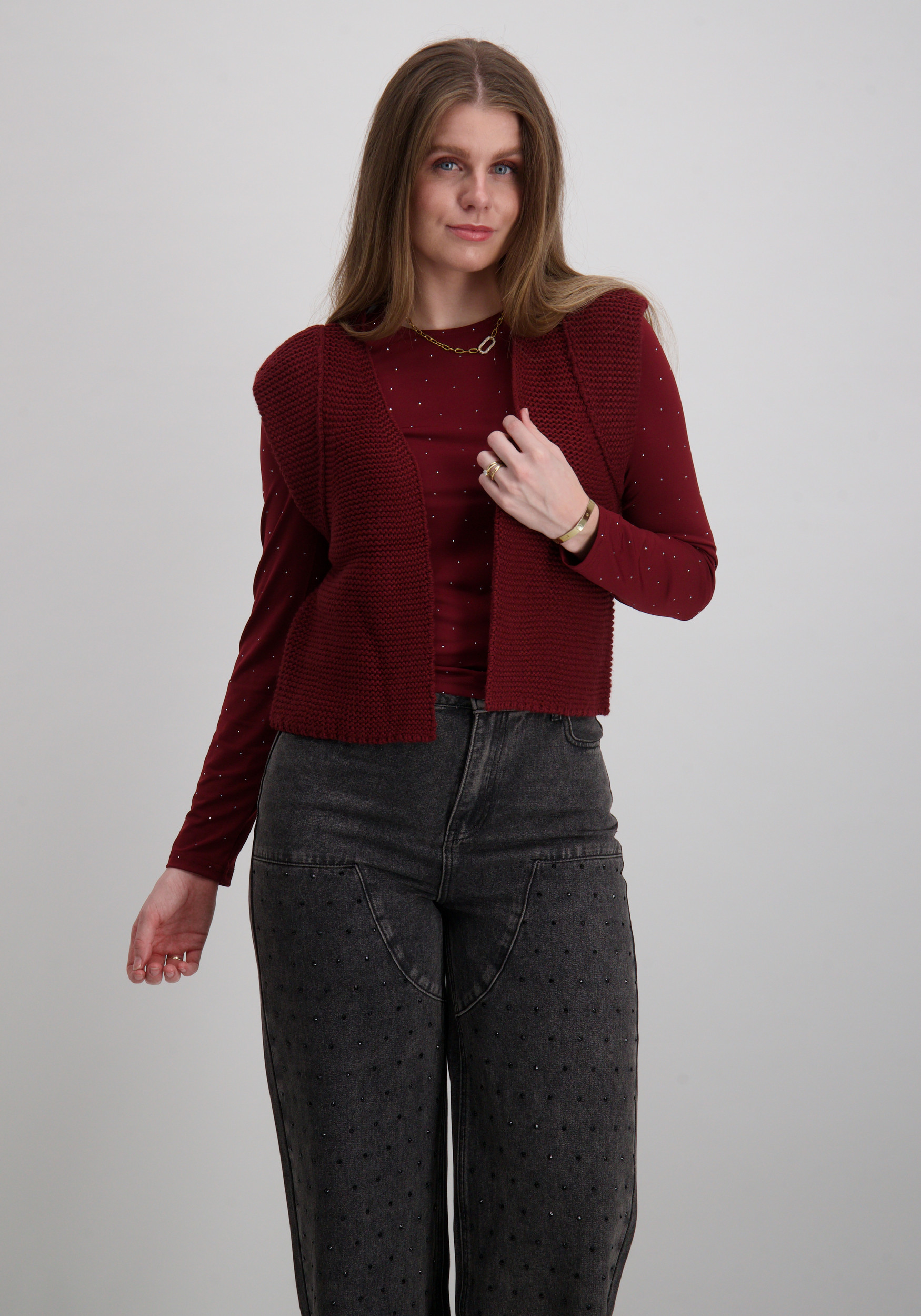 Only Gilet Loui 15307880 Bordeaux