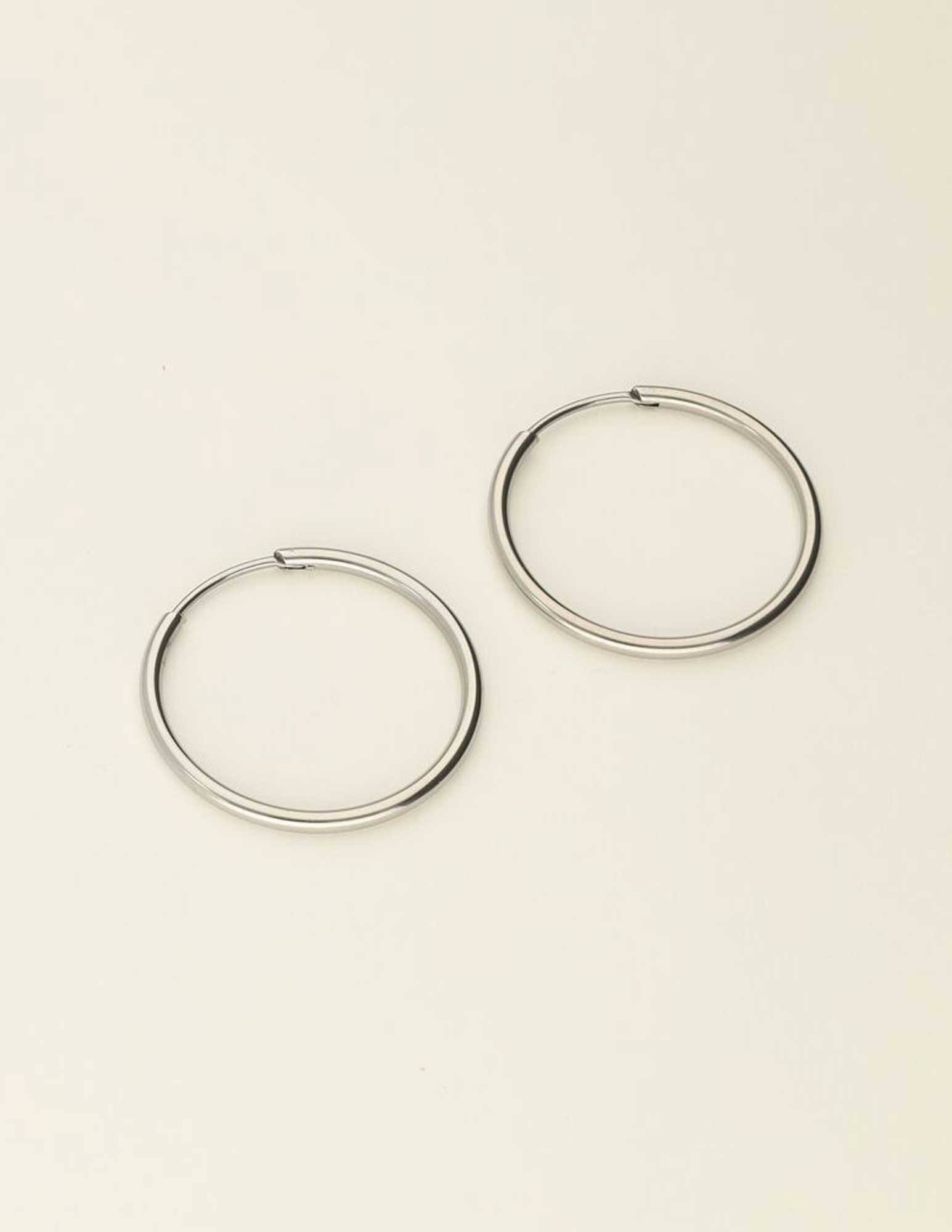 My Jewellery Oorringen basic medium MJ08593 Zilver