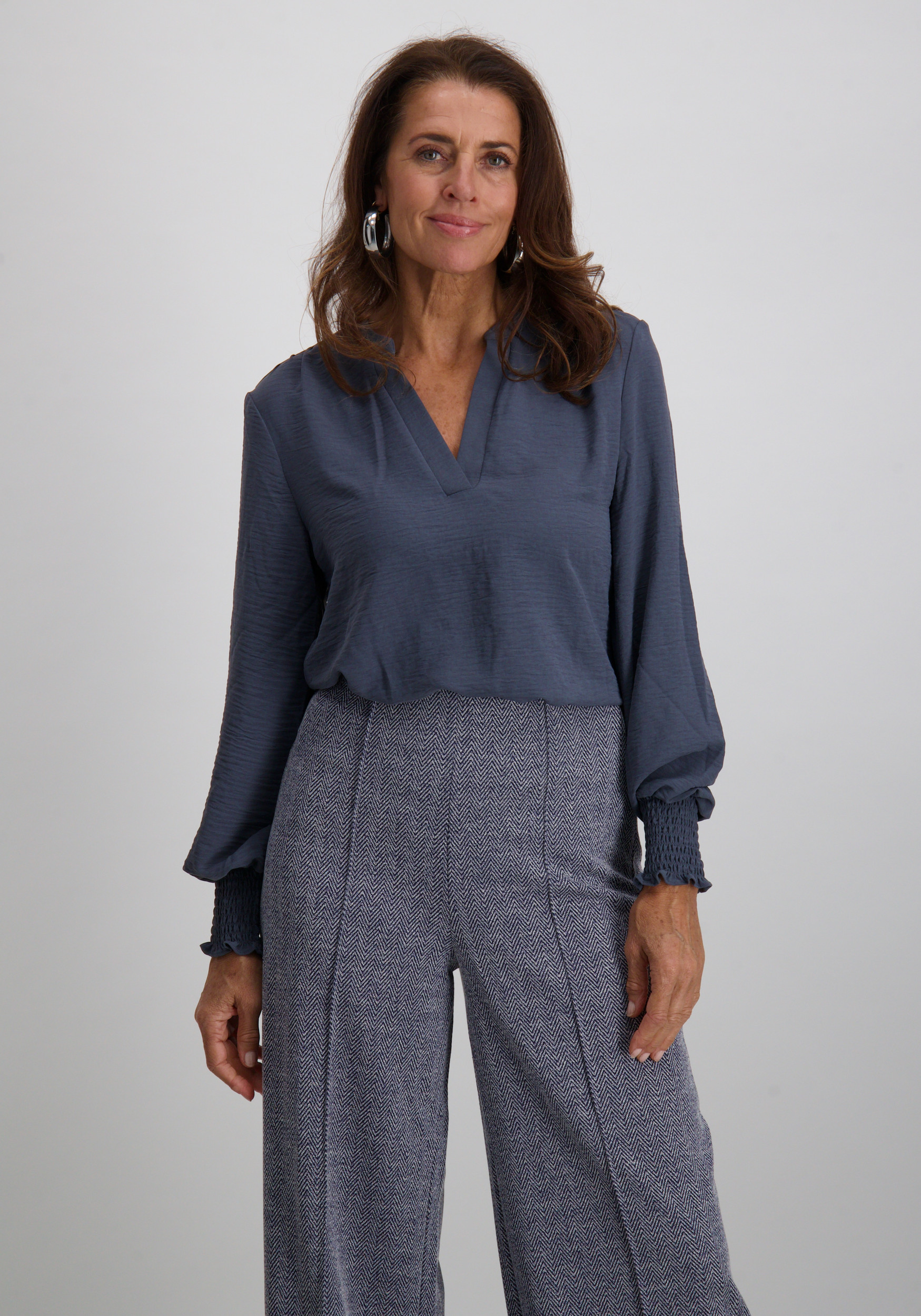 Only Blouse Mette 15284309 Raf blauw